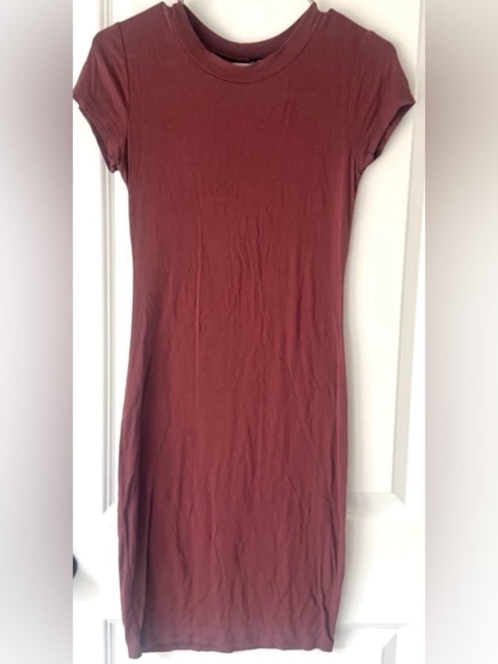 Windsor Red Bodycon Mini Dress S Short Sleeve Fitted Going Out