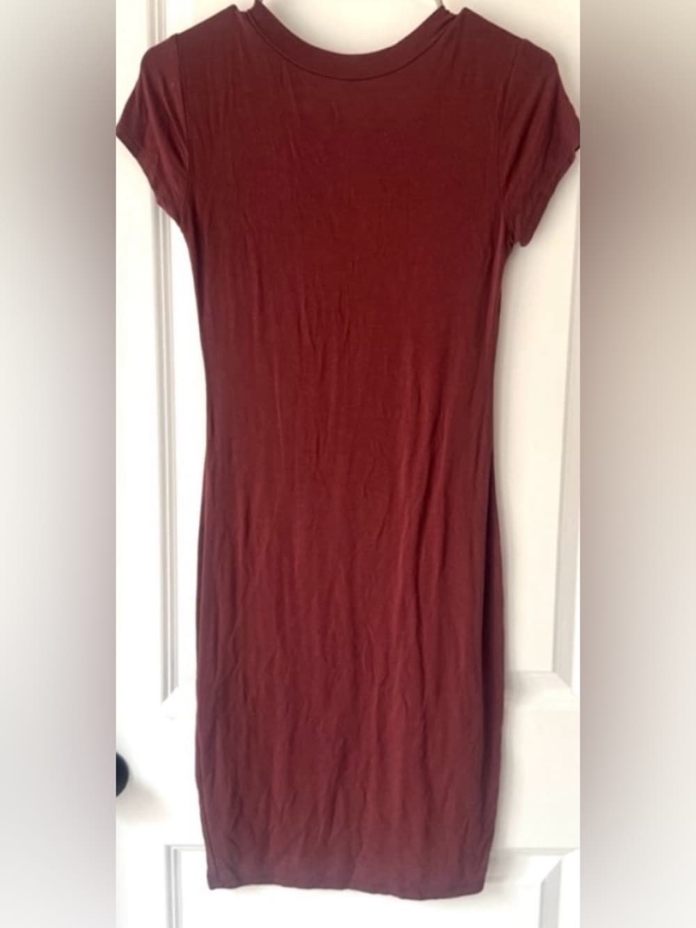 Windsor Red Bodycon Mini Dress S Short Sleeve Fitted Going Out - Thumbnail 2