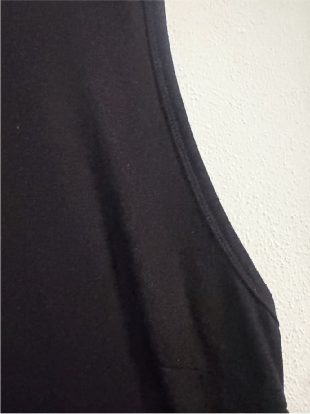 Serra Black Sleeveless Dress XL Stretch Casual Tank Mini Basic - Thumbnail 3
