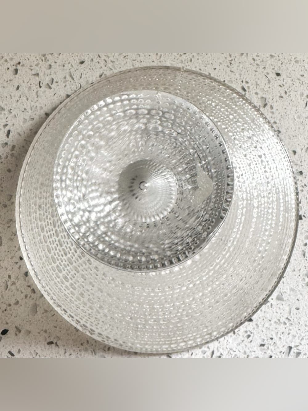 Vintage Clear Glass Hobnail Compote Pedestal Bowl Centerpiece Candy Dish - Thumbnail 4