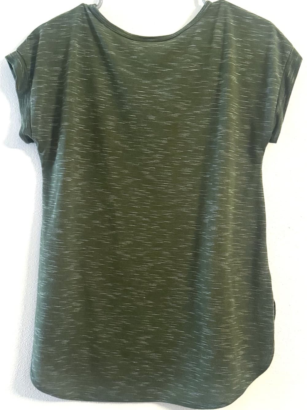 Truself Olive Green Arrow Graphic Cap Sleeve Tee S - Thumbnail 2