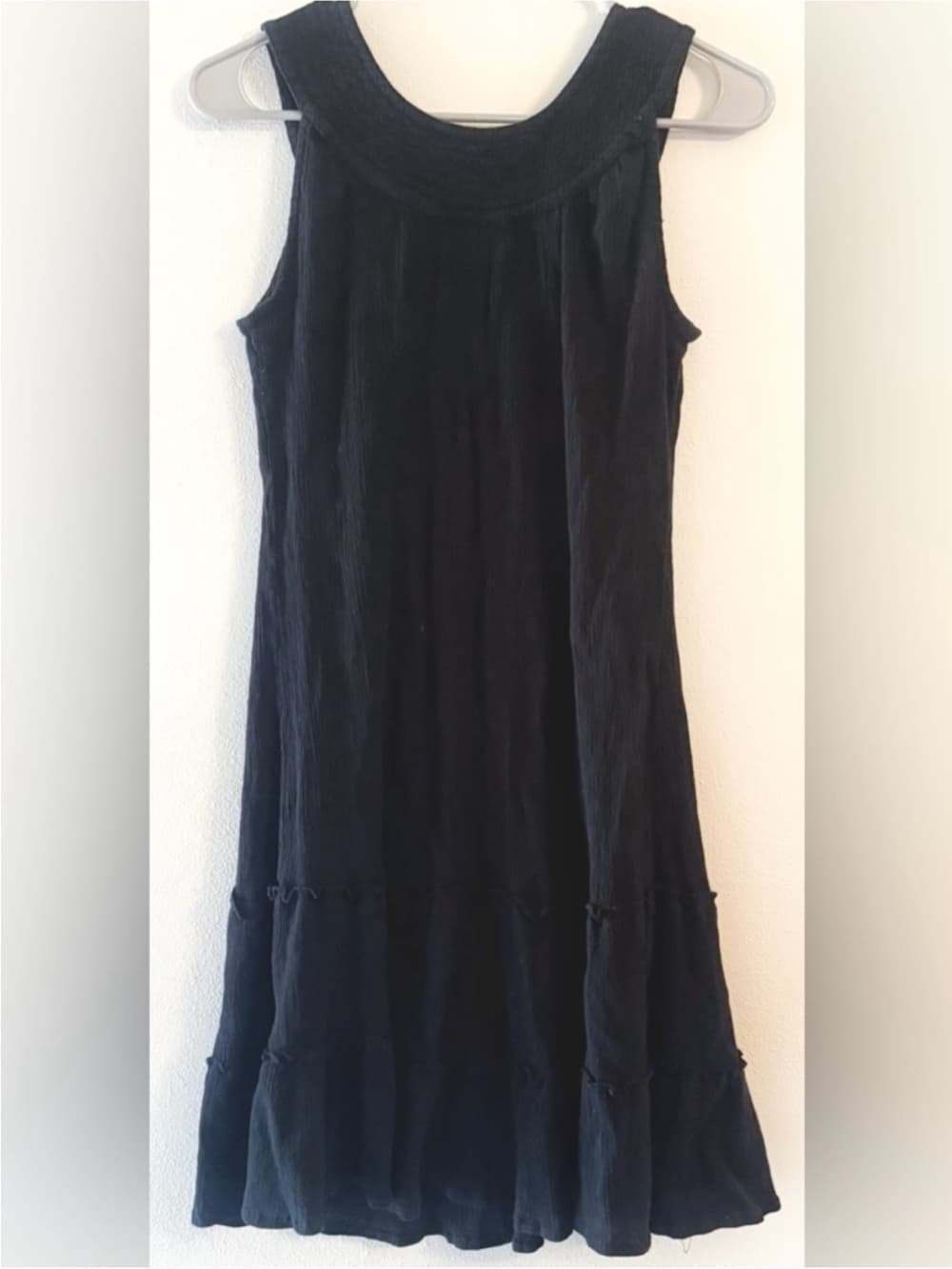 Anthony Richards Black Cotton Sleeveless A-Line Dress Size M - Thumbnail 2