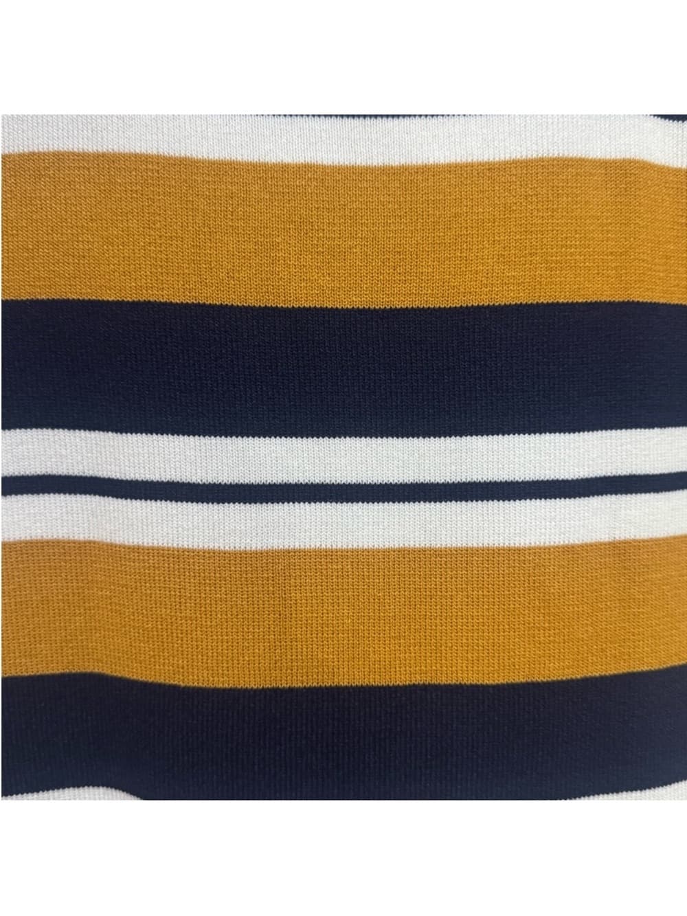 Windsor Women's Blue Mustard Striped Bodycon Dress Size Large - Thumbnail 3