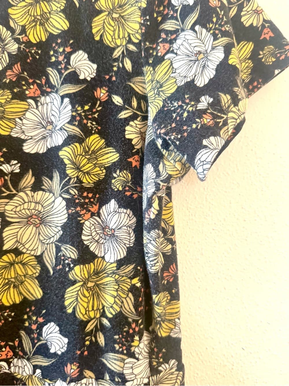 Forever 21 Women's Black Floral Skater Dress Short Sleeve Plus Size 1X - Thumbnail 3
