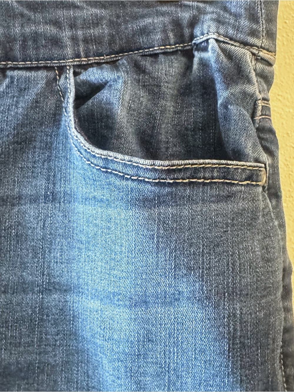 Croft & Barrow Blue Pull On Jeans 12 Stretch Denim - Thumbnail 5
