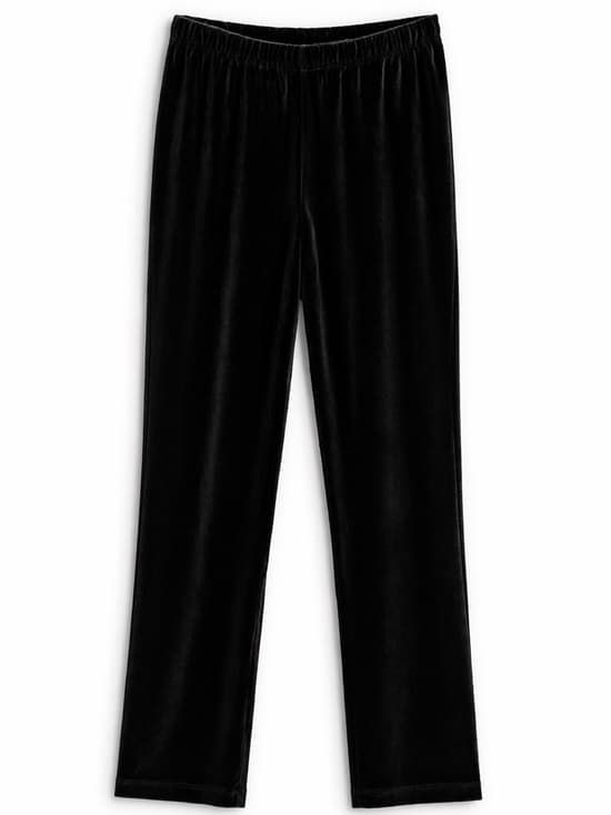 Dressbarn Women's Black Straight Leg Stretch Pants Elastic Waist Plus Size 20W - Thumbnail 8