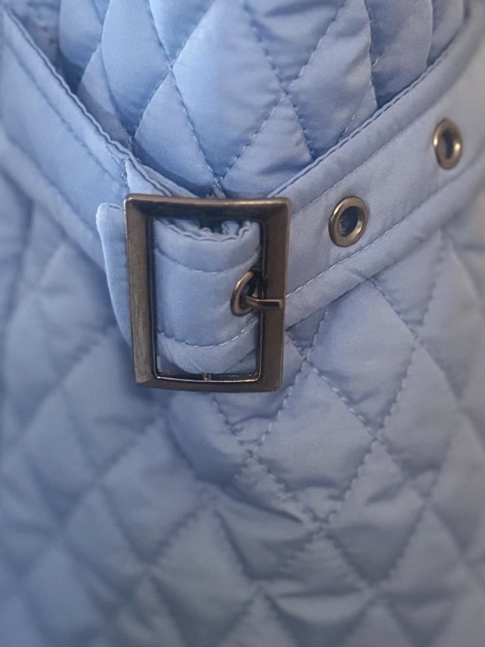 Peck & Peck Quilted Zip Vest Periwinkle Blue Sleeveless Size L - Thumbnail 4