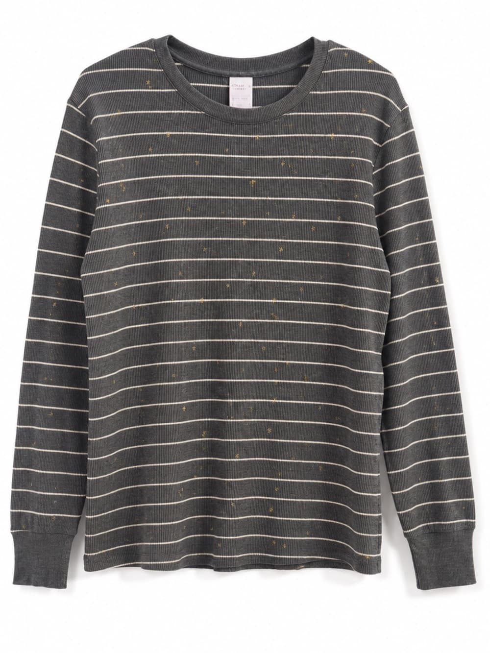 Stars Above Women's Gray Striped Speckled Long Sleeve Lounge Top Size Large - Thumbnail 7