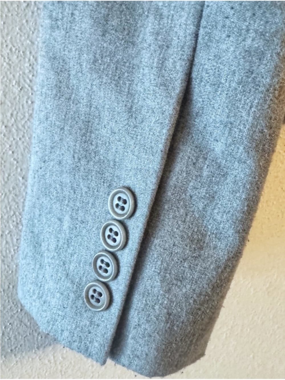 BCBG Max Azria Gray Tailored Blazer M Fitted Career Jacket - Thumbnail 4