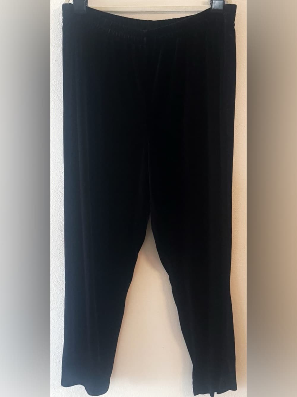 Dressbarn Women's Black Straight Leg Stretch Pants Elastic Waist Plus Size 20W