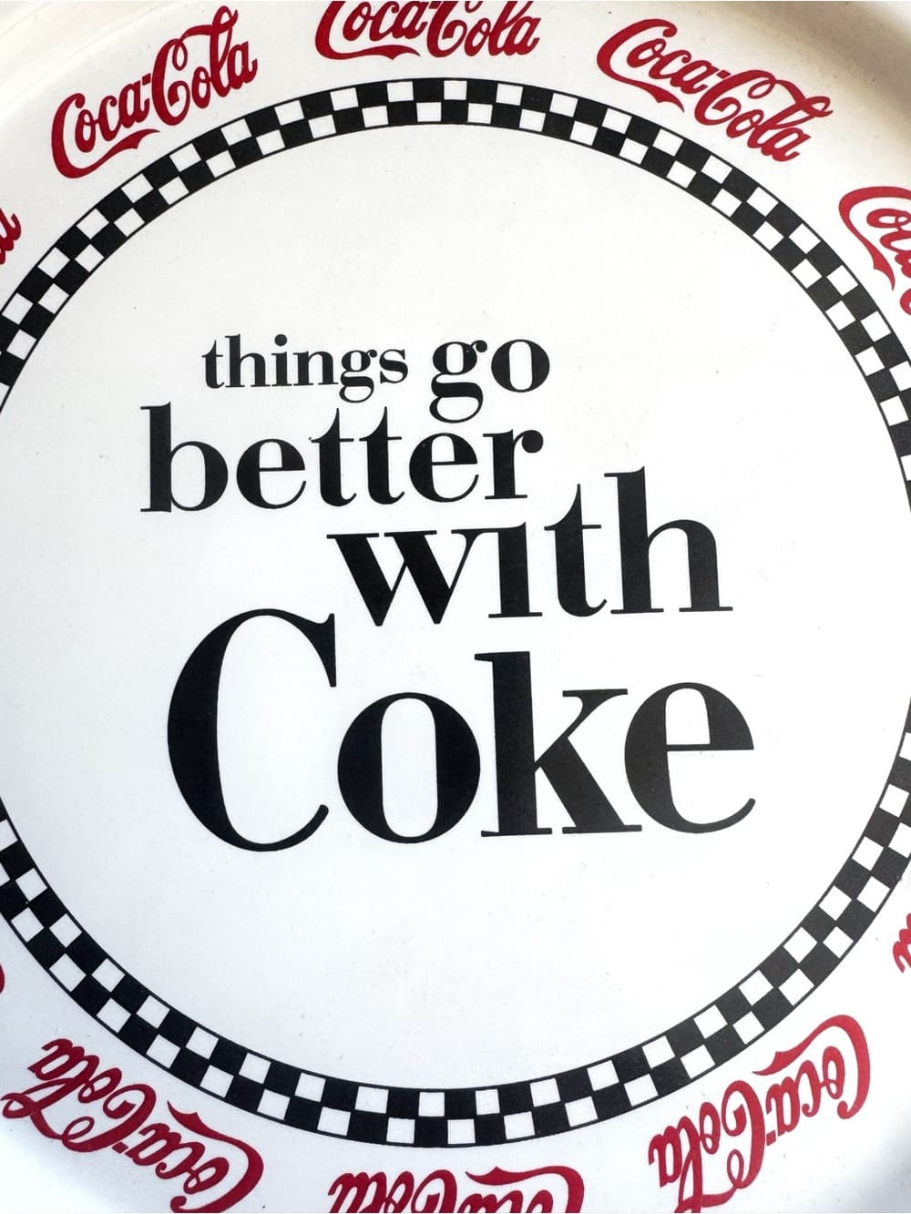 Coca-Cola Things Go Better With Coke Decorative Plate Wall Decor Collectible - Thumbnail 2