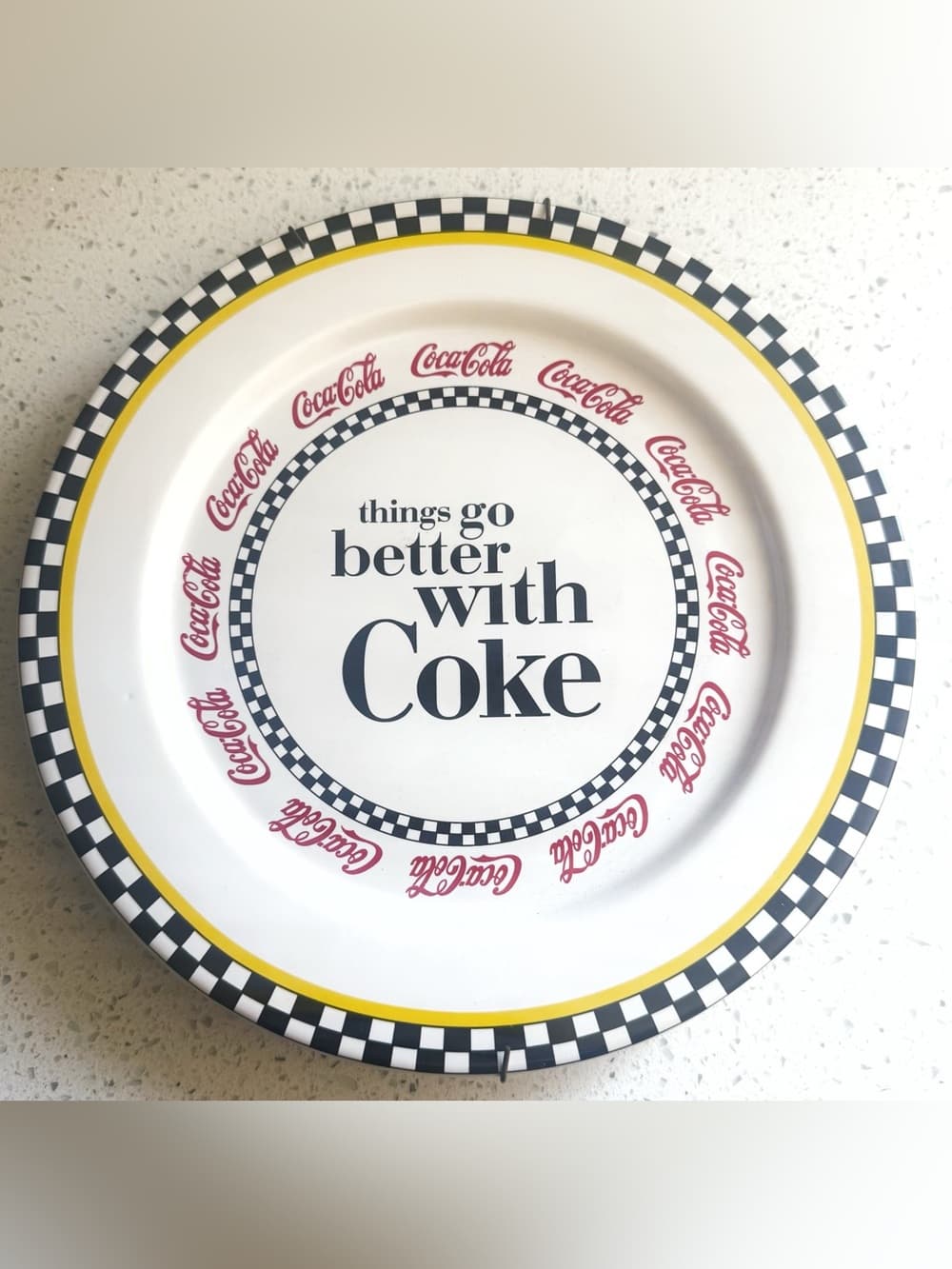 Coca-Cola Things Go Better With Coke Decorative Plate Wall Decor Collectible
