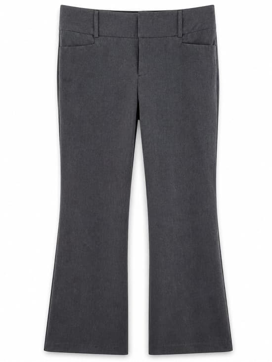 Apt. 9 Women's Gray Stretch Career Dress Pants Petite Office Trouser Size 6P - Thumbnail 7