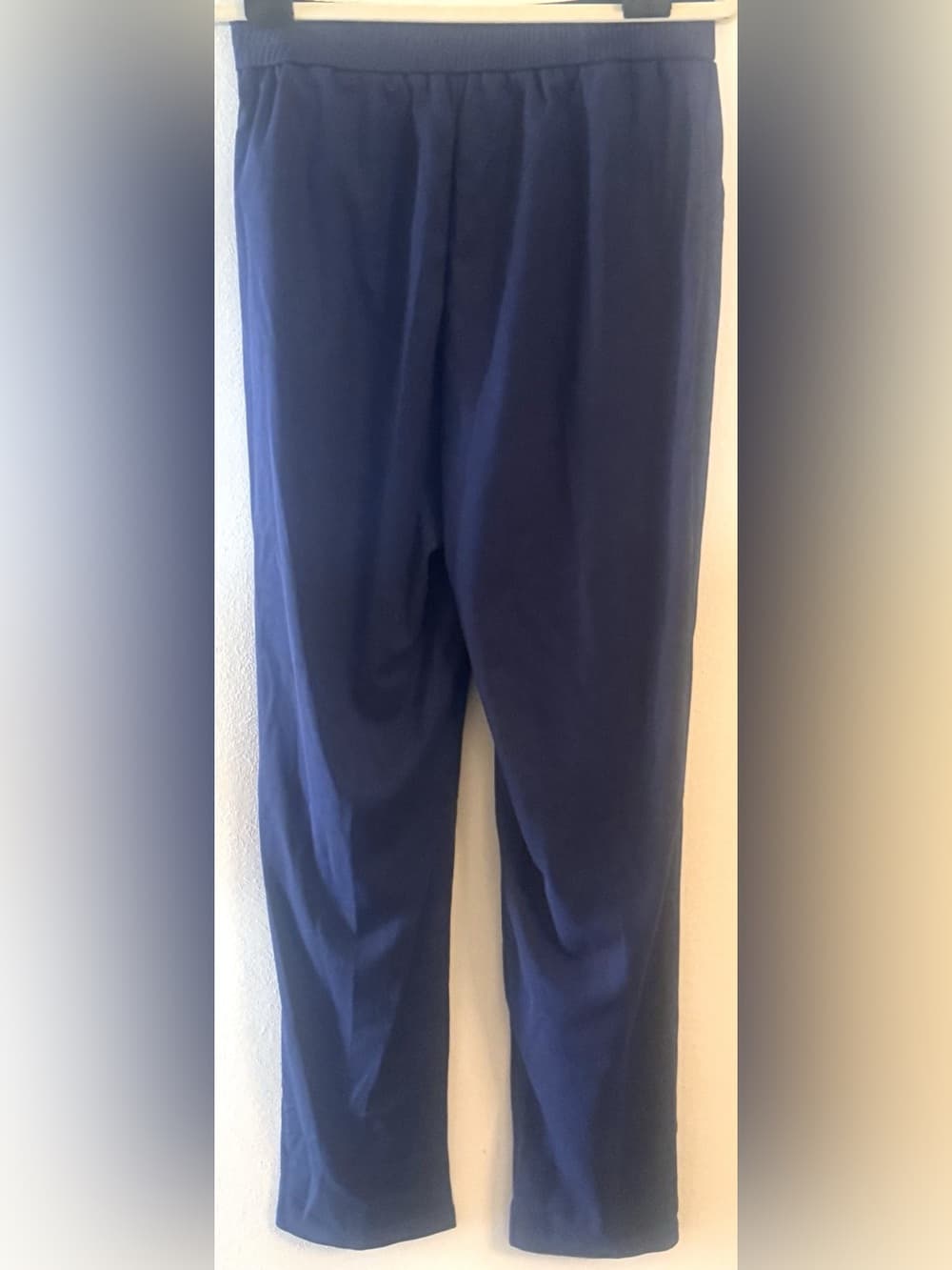 SoftyGrace Women's Navy Straight Leg Pants Relaxed Fit Lightweight Size Medium - Thumbnail 2