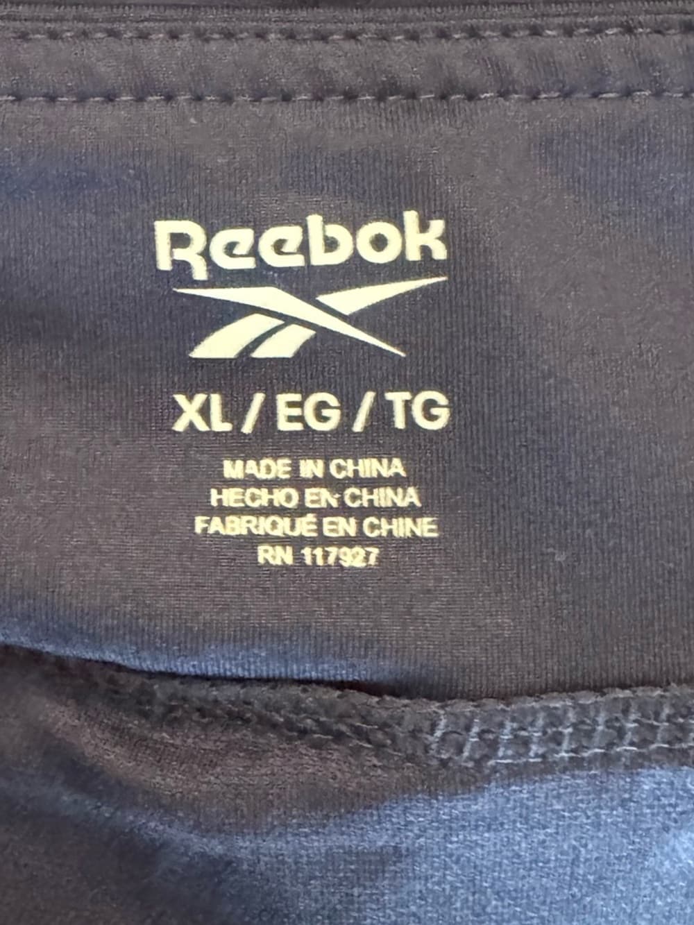 Reebok Navy Athletic Shorts XL Built In Liner Running Workout Lightweight - Thumbnail 5