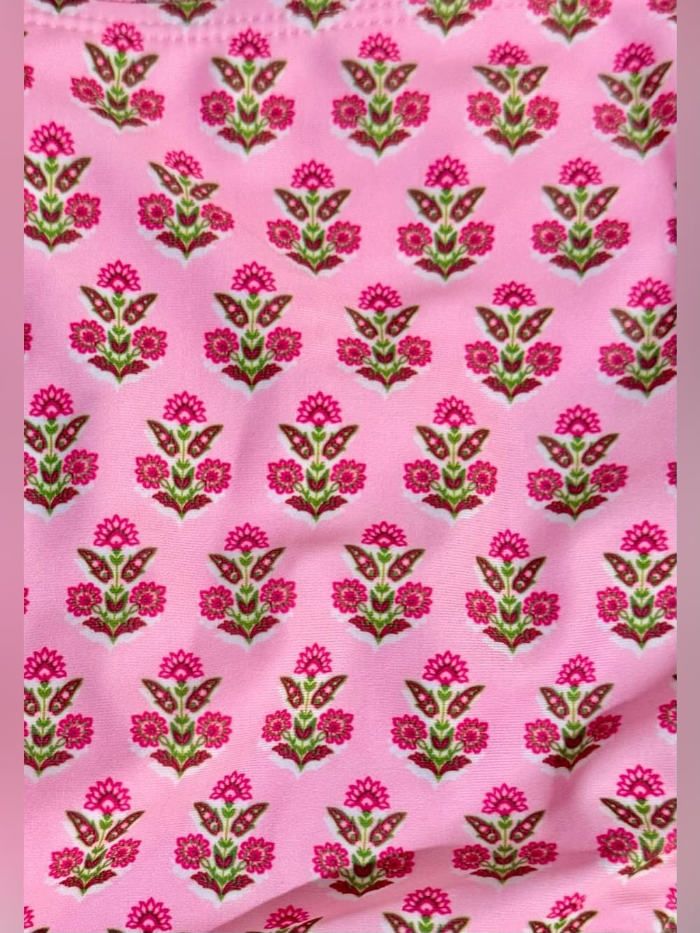 No Boundaries Women's Pink Smocked Floral Bikini Two Piece Set NWT Plus Size XXL - Thumbnail 3