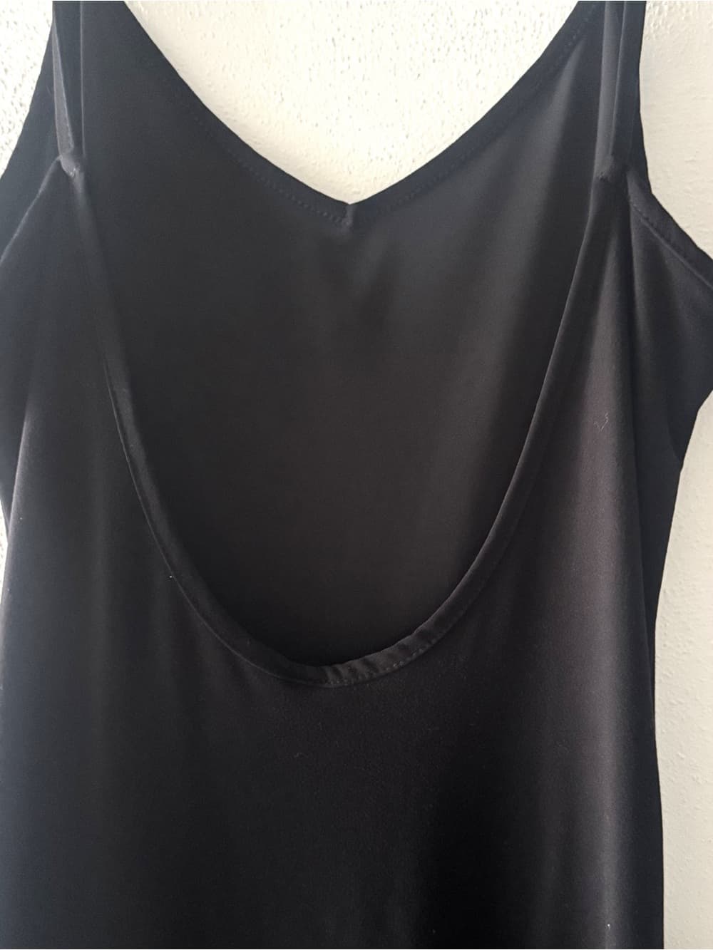 Windsor Black Slip Mini Dress Spaghetti Strap V-Neck Size M - Thumbnail 4
