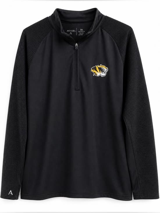 Mizzou Tigers Quarter Zip Pullover 3XL Black Athletic Top - Thumbnail 8