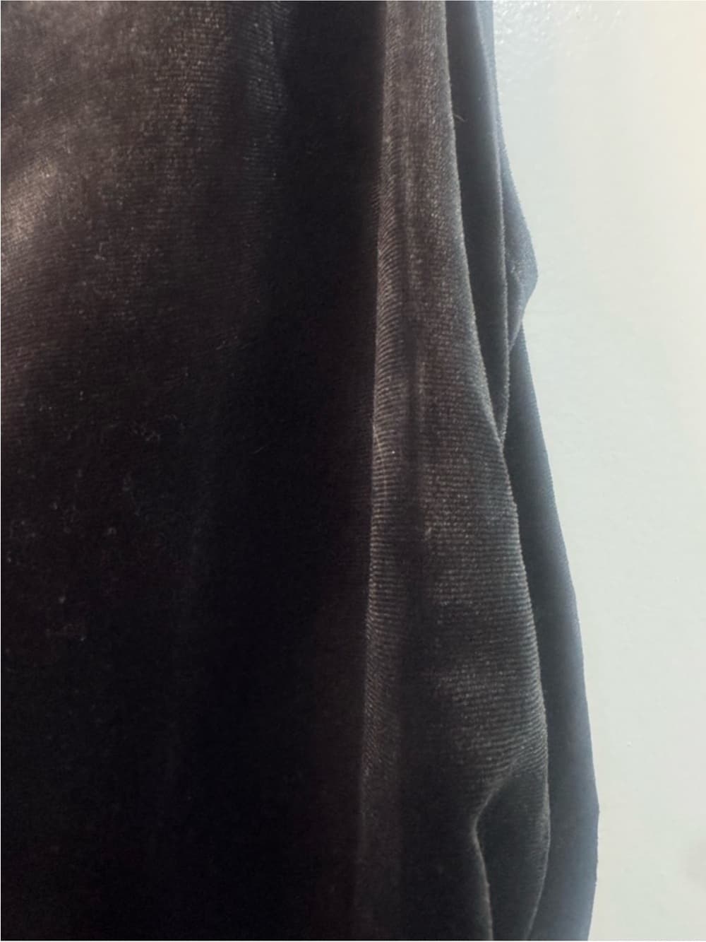 NWT Wild Fable Black Velvet Ruched Midi Dress M Cowl Neck - Thumbnail 3