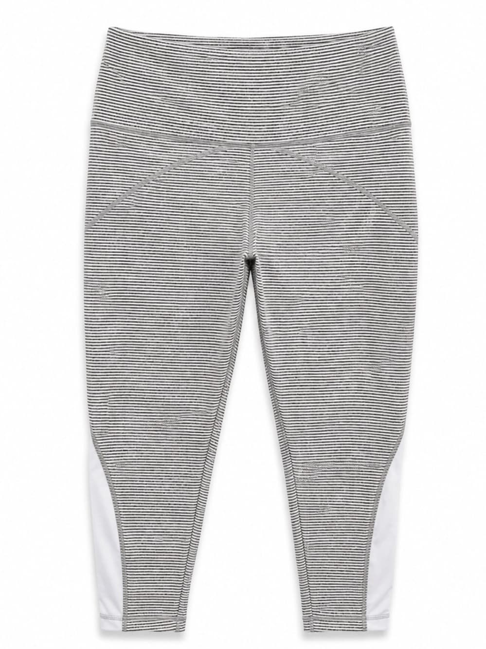Gray Striped Leggings XXL Plus Size Stretch Athletic - Thumbnail 10