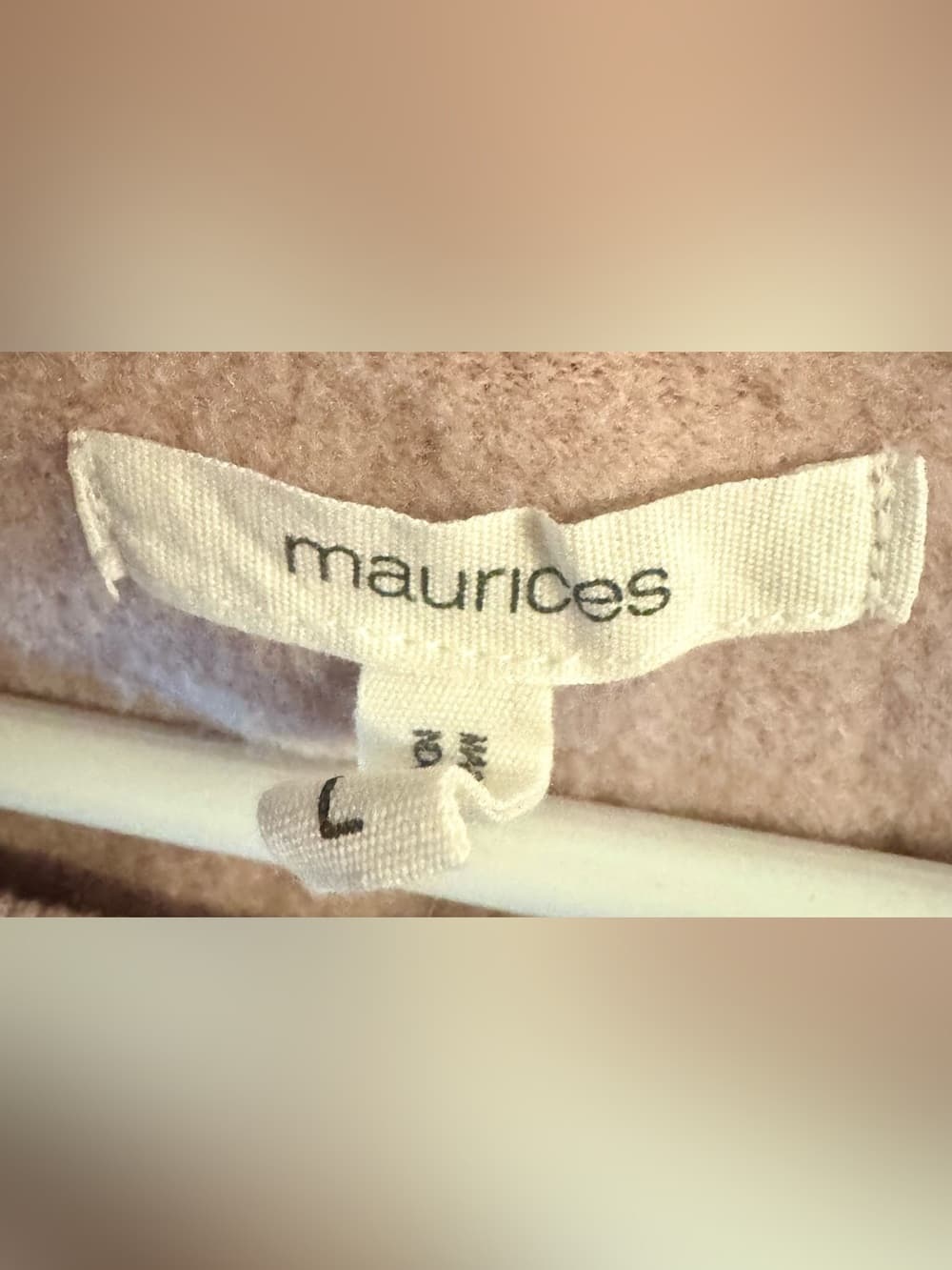 Maurices Women's Mauve Lace Trim Pullover Sweatshirt Feminine Size Large - Thumbnail 4