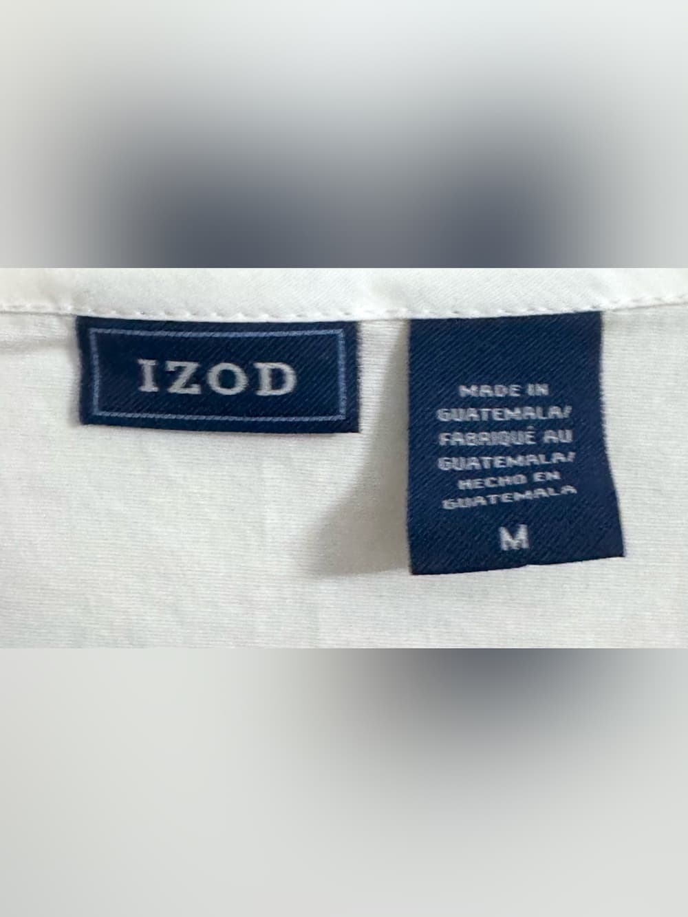 IZOD White Beaded Embellished V-Neck Sleeveless Shell Tank Top M Classic Preppy - Thumbnail 5