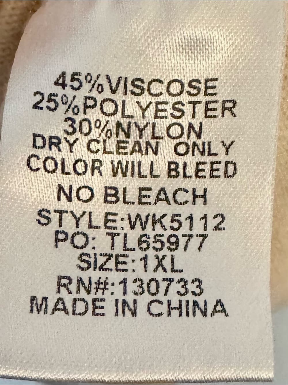 Umgee Women's Cream Oversized Long Sleeve Draped Tunic Top Plus Size 1X - Thumbnail 4