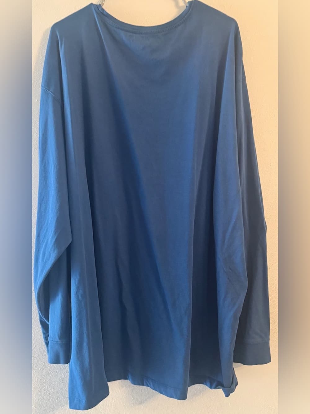 St. John's Bay Men's Blue Long Sleeve Performance Jersey Tee 4XLT Big & Tall - Thumbnail 2