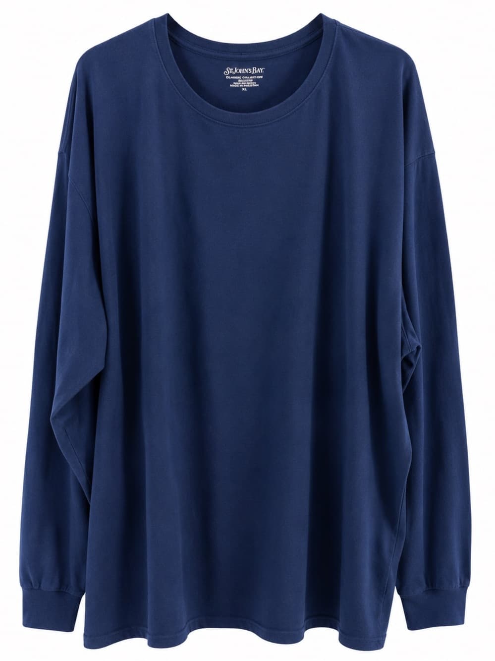 St. John's Bay Men's Blue Long Sleeve Performance Jersey Tee 4XLT Big & Tall - Thumbnail 7