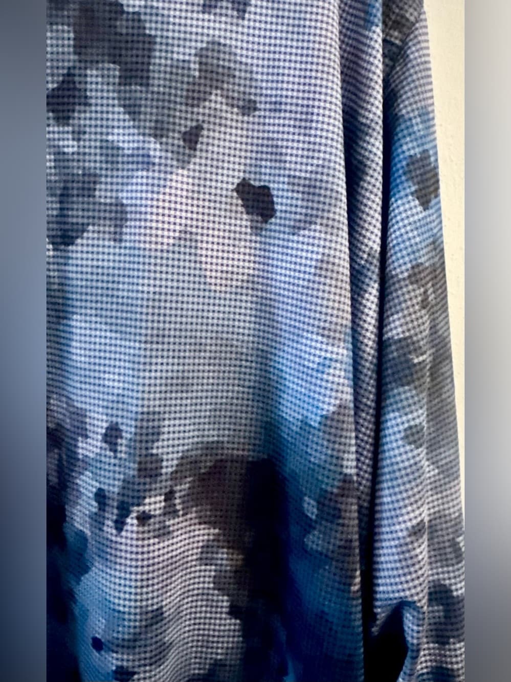 Visconti Black Blue Abstract Print Long Sleeve Shirt 2XLT Big & Tall - Thumbnail 3