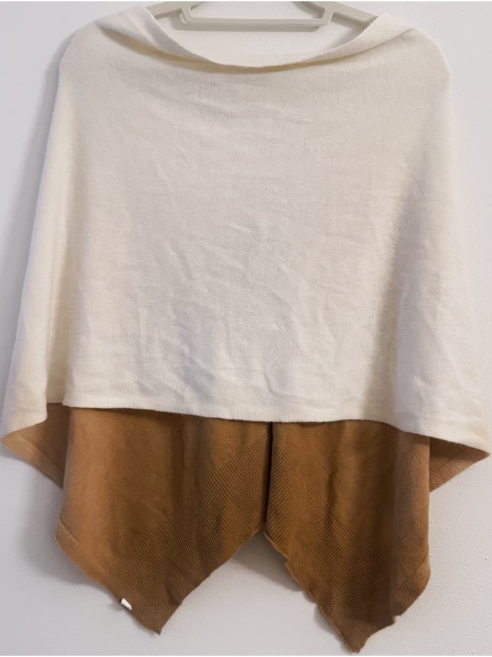 No Label Beige Brown Ombre Button Front Cardigan OS Lightweight Knit - Thumbnail 2