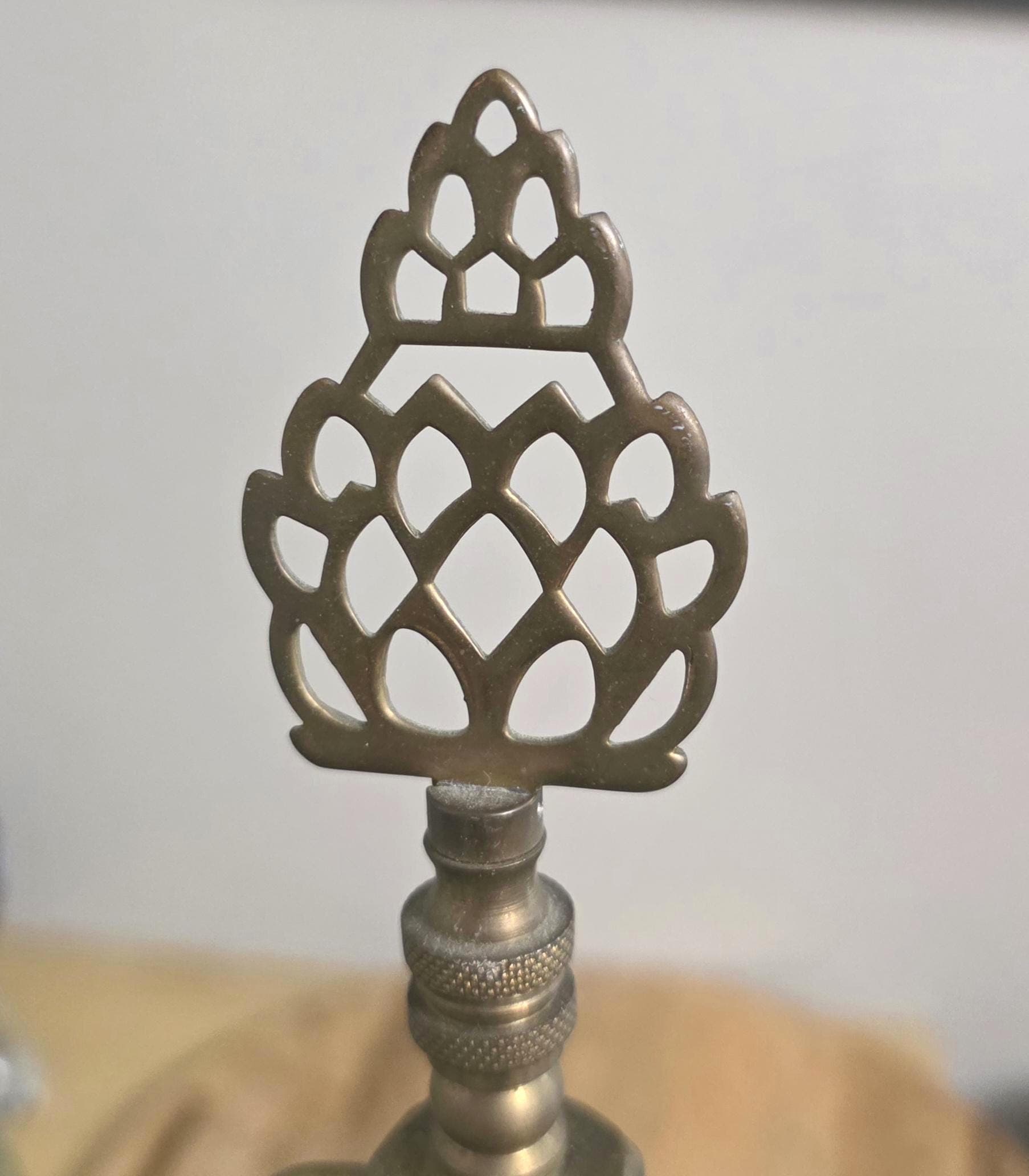 Vintage Brass Pineapple Table Lamp - Thumbnail 3