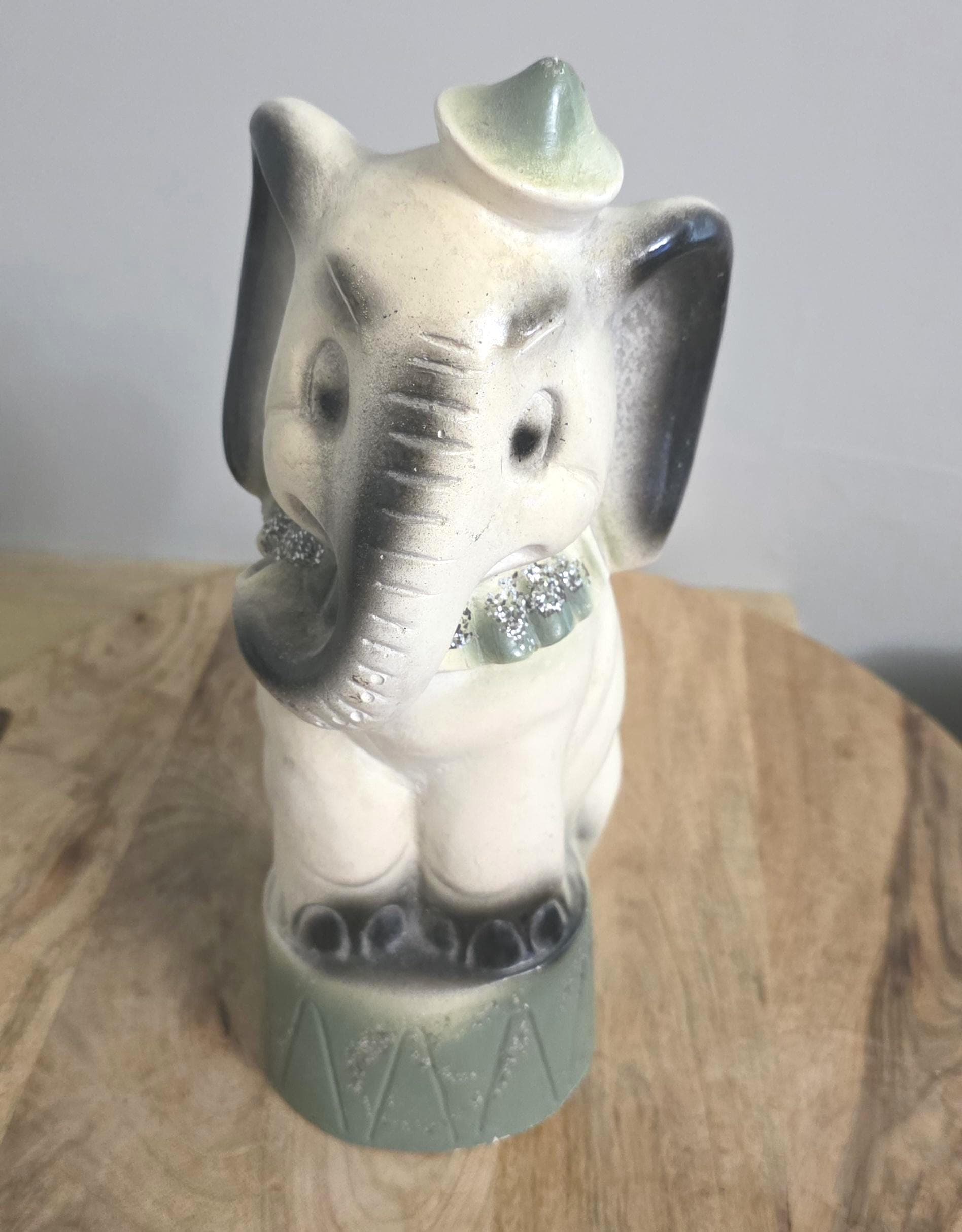 Vintage Carnival Chalkware Elephant Bank - Thumbnail 5