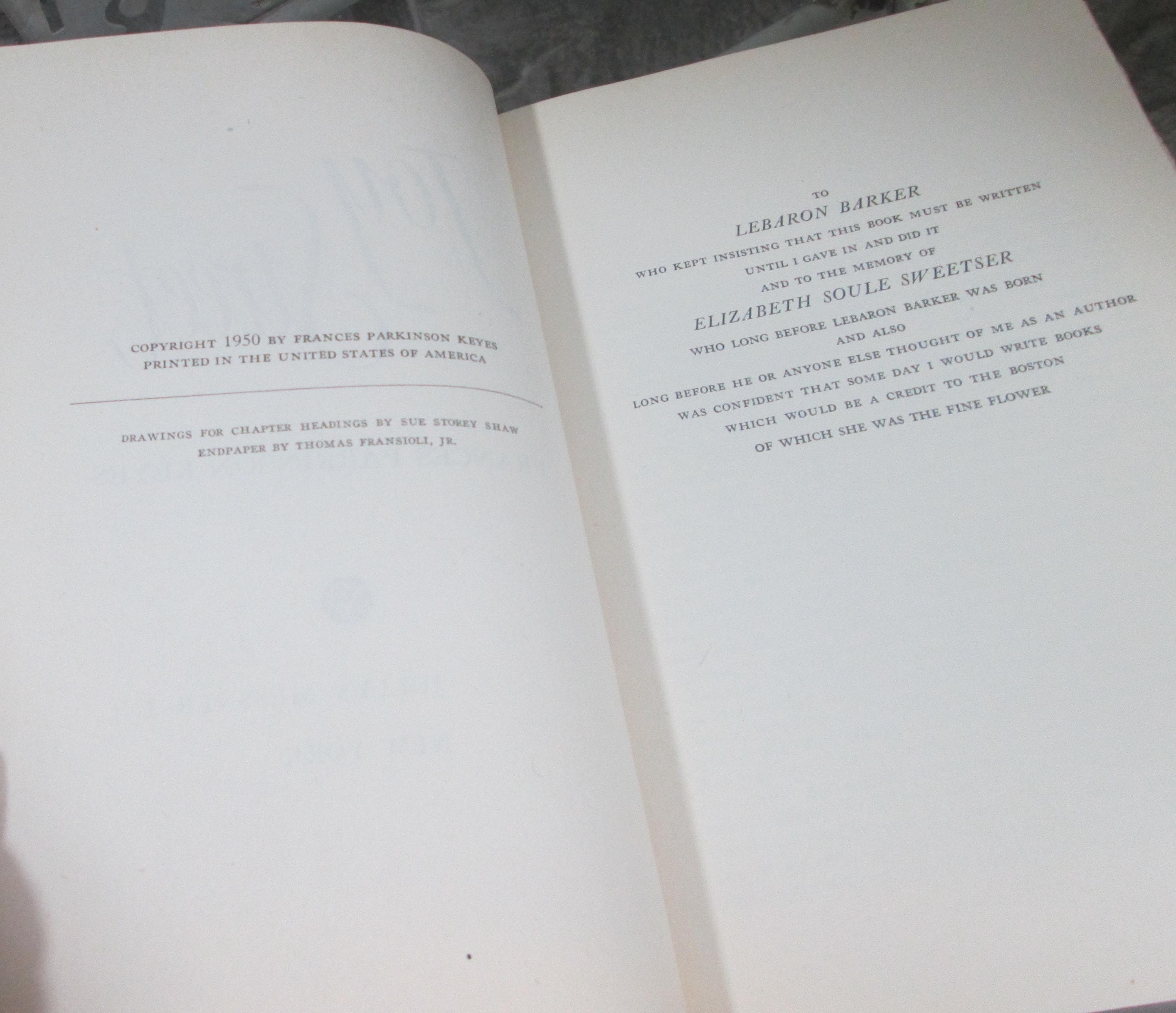 Joy Street by Frances Parkinson Keyes, 1950, Vintage Book - Thumbnail 4