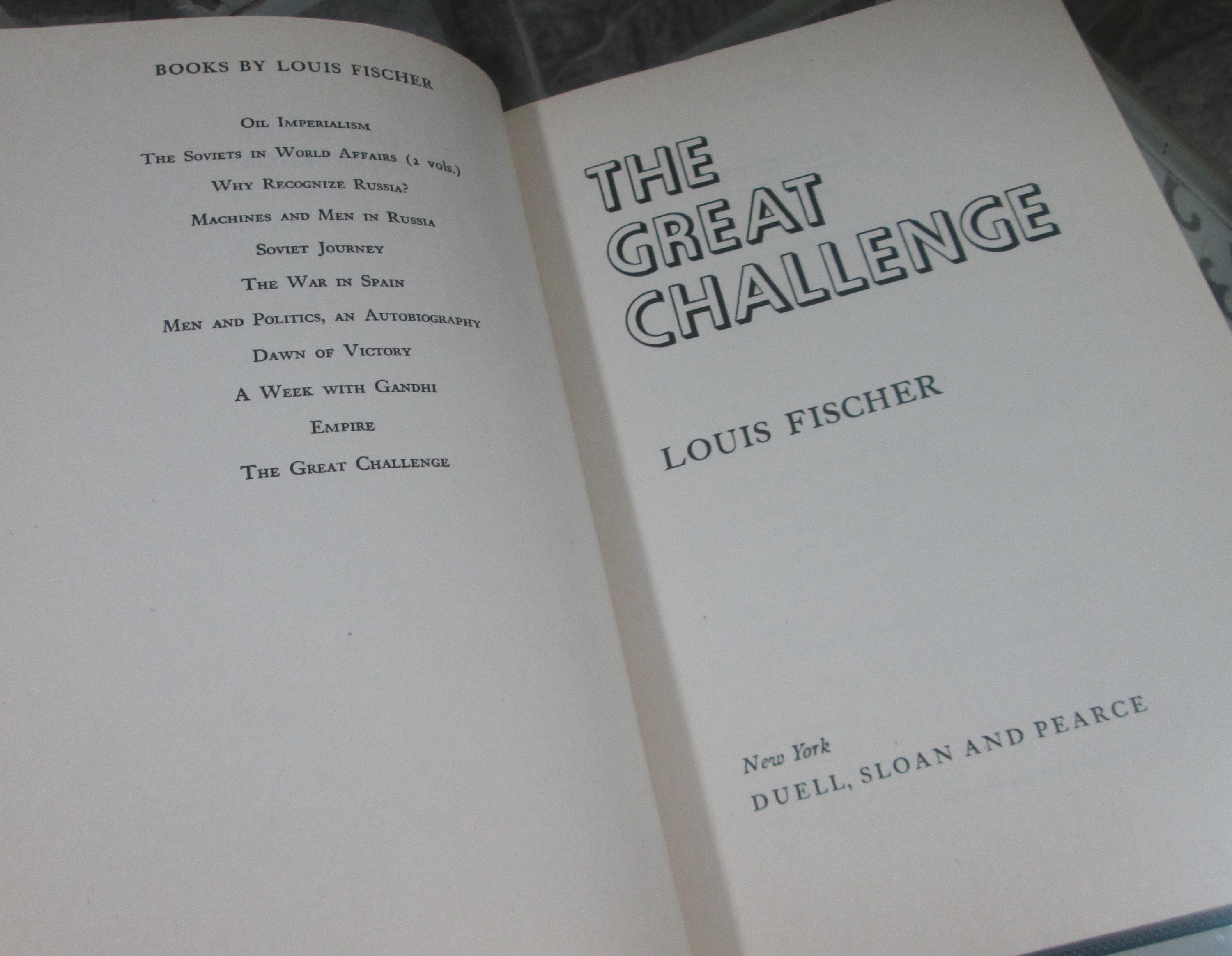 US Navy Professional Book, The Challenge by Louis Fischer, 1946 - Thumbnail 4