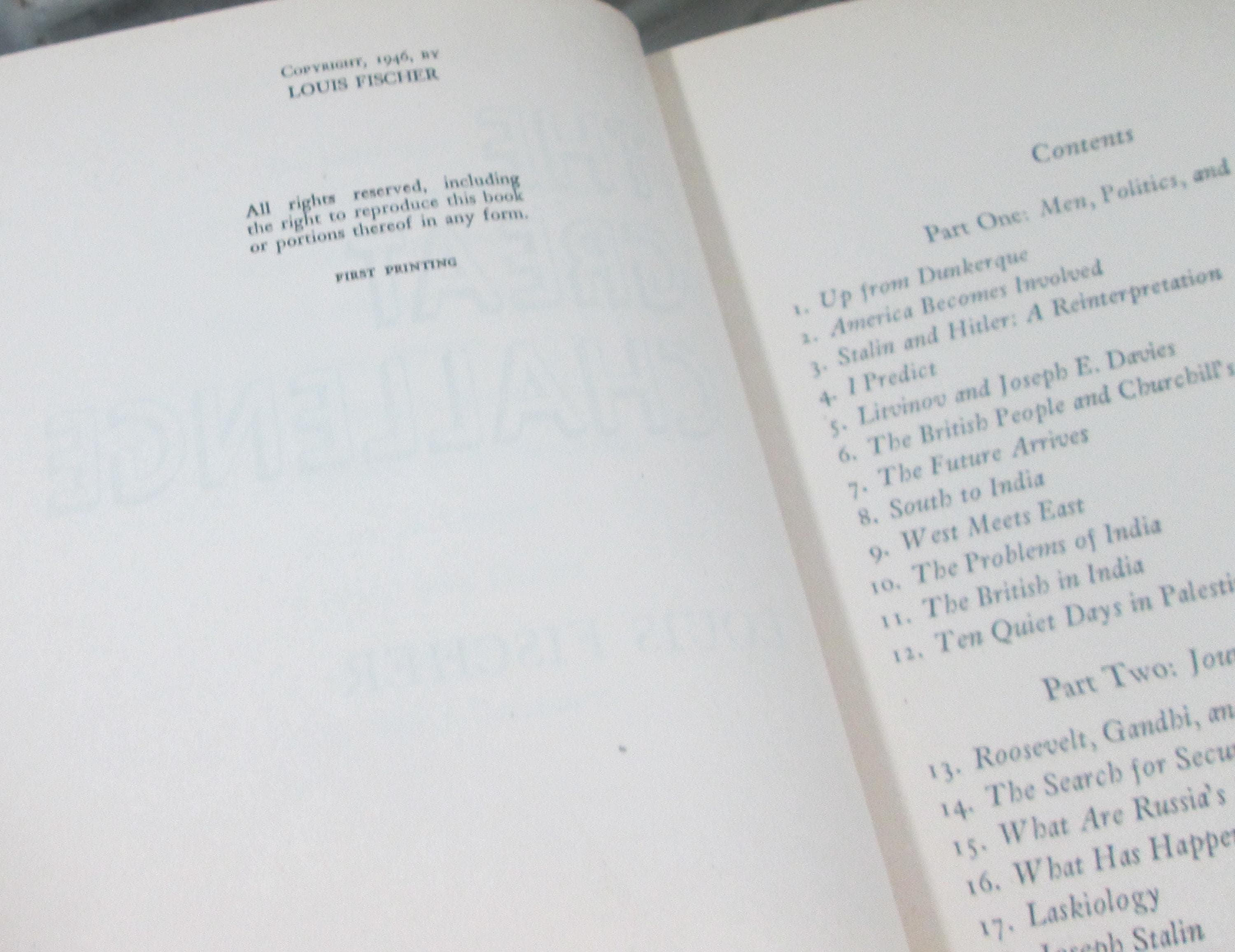 US Navy Professional Book, The Challenge by Louis Fischer, 1946 - Thumbnail 5