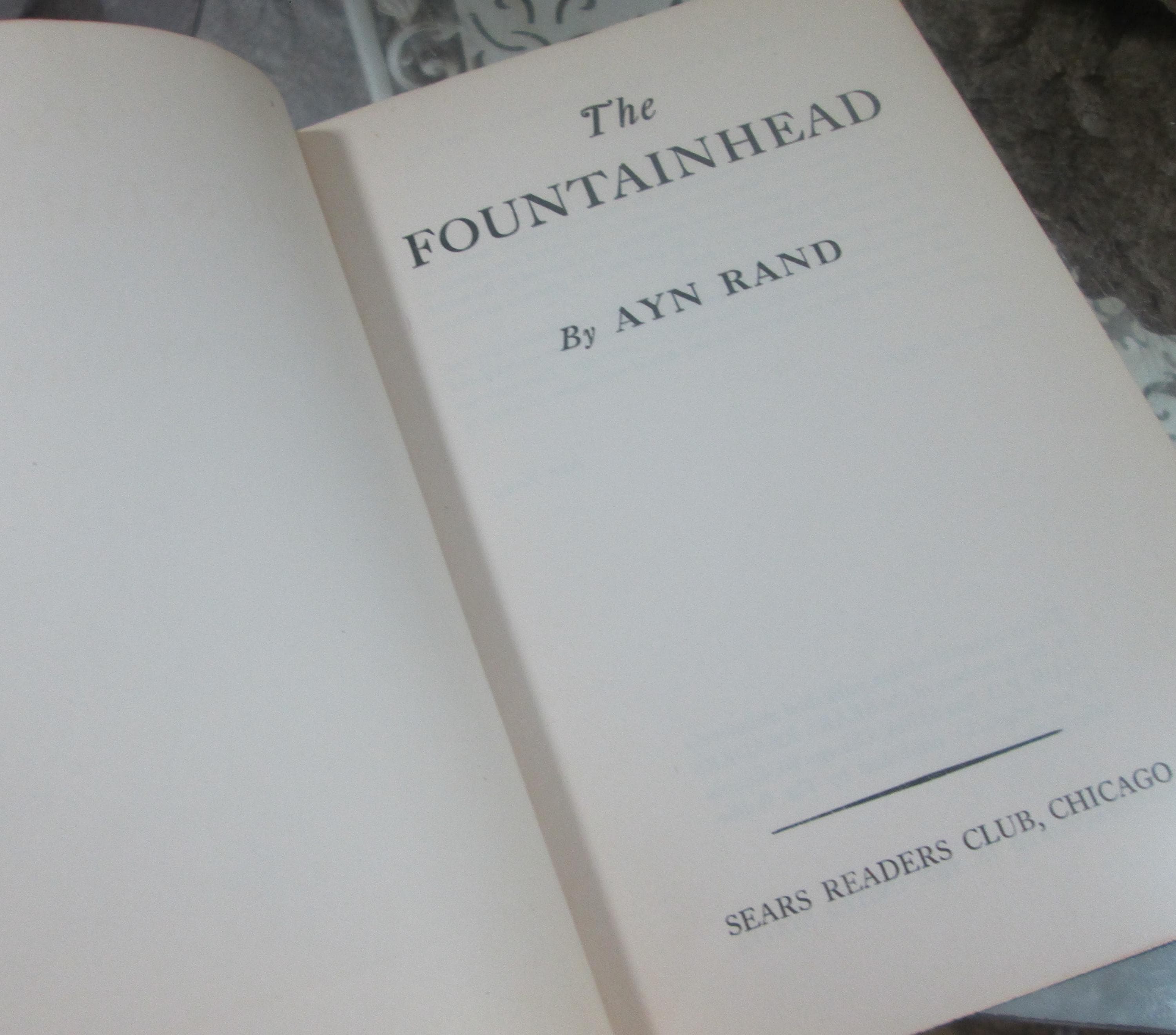 The Fountainhead by Ayn Rand, Vintage Book, 1943 - Thumbnail 3