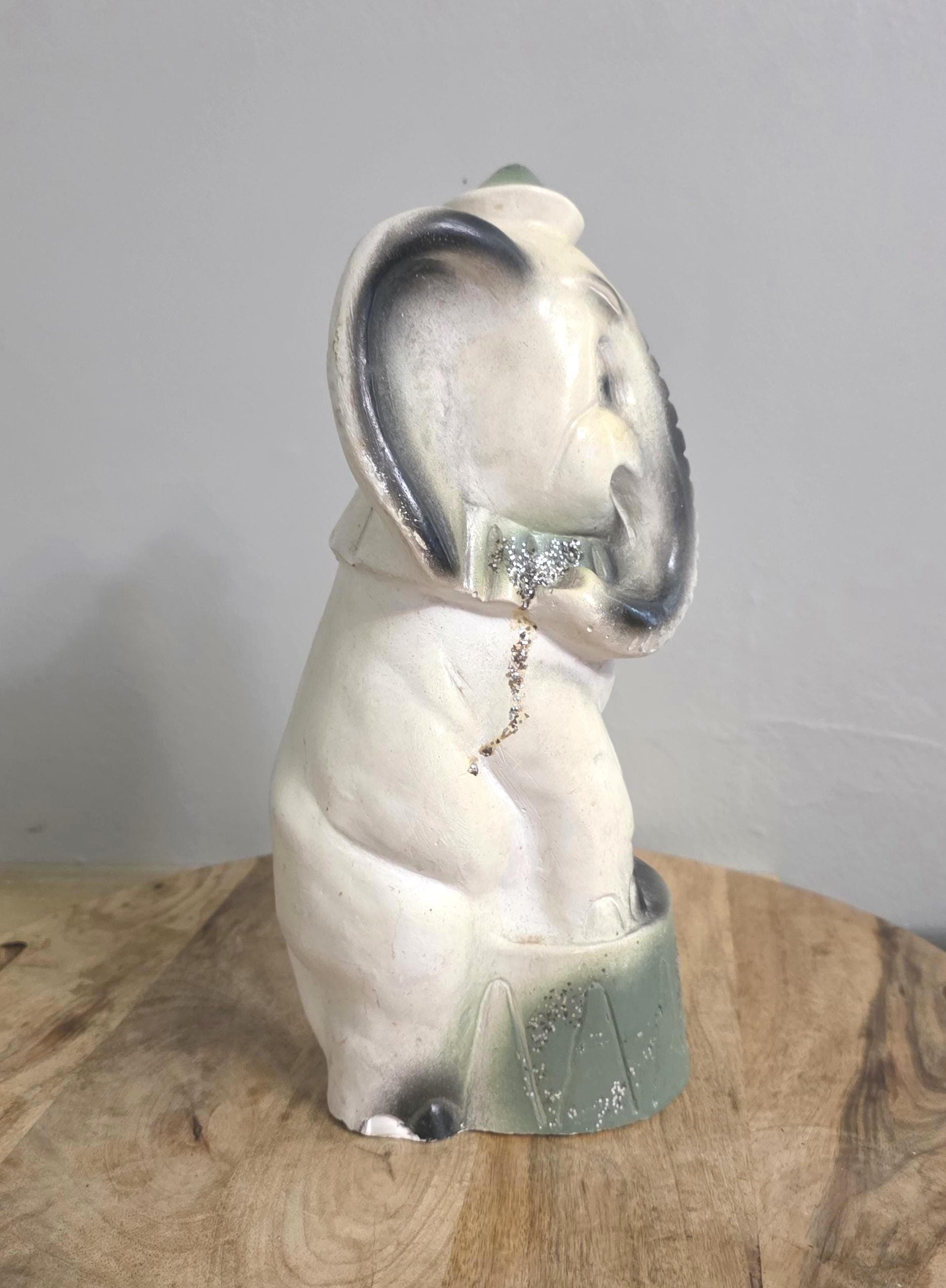 Vintage Carnival Chalkware Elephant Bank - Thumbnail 7