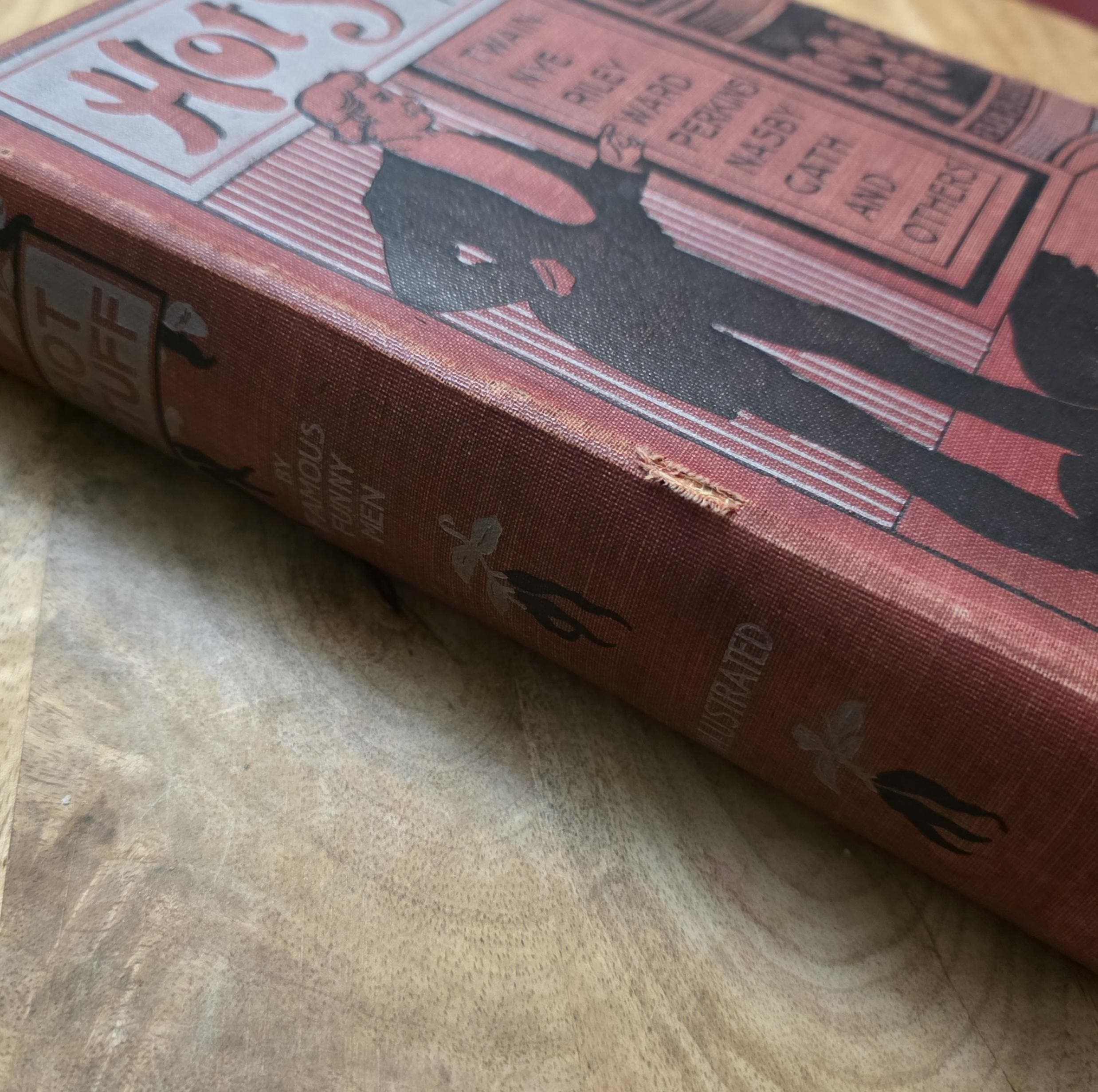 Antique Book Hot Stuff by Famous Funny Men, Mark Twain, 1909 - Thumbnail 2