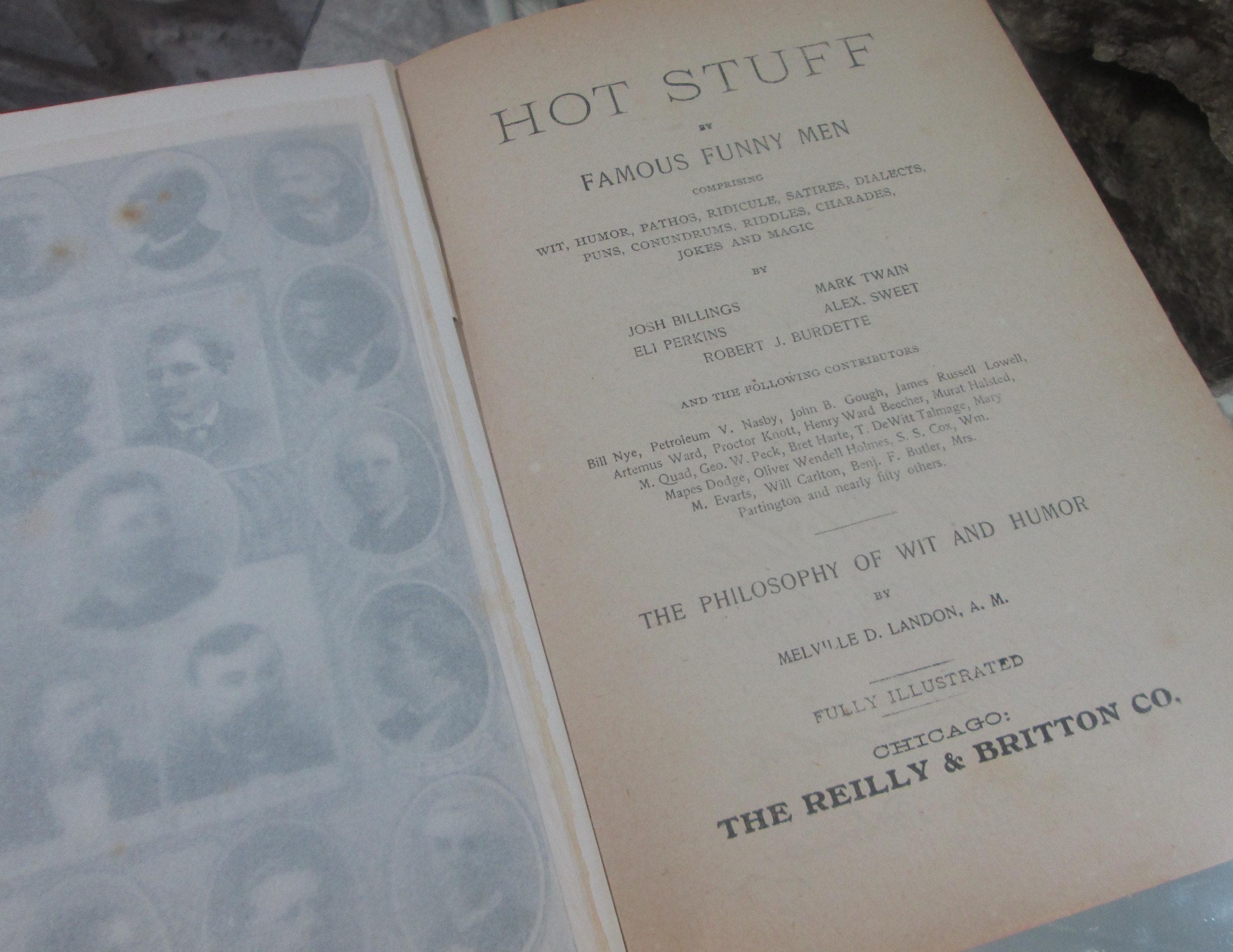 Antique Book Hot Stuff by Famous Funny Men, Mark Twain, 1909 - Thumbnail 6