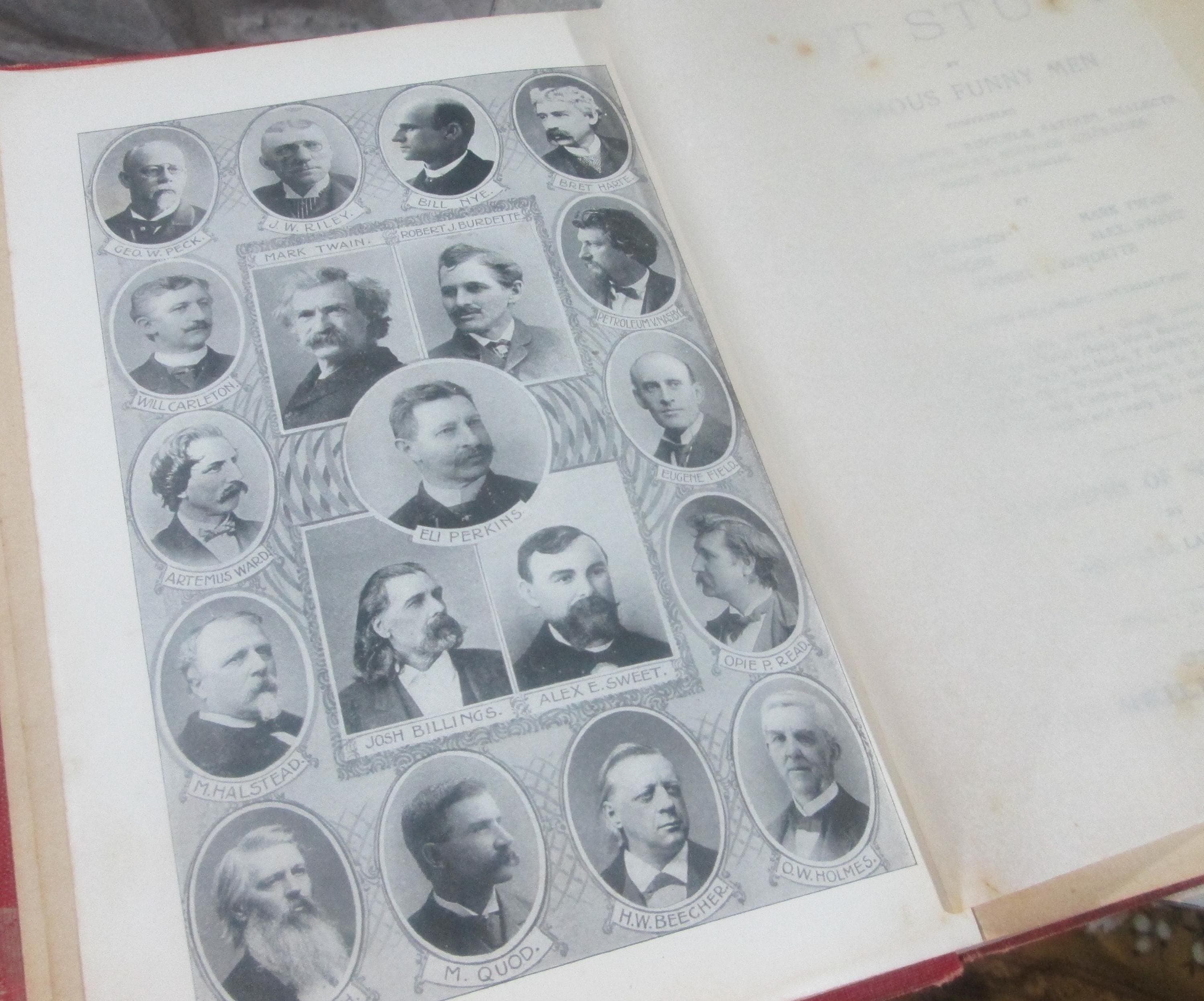 Antique Book Hot Stuff by Famous Funny Men, Mark Twain, 1909 - Thumbnail 5