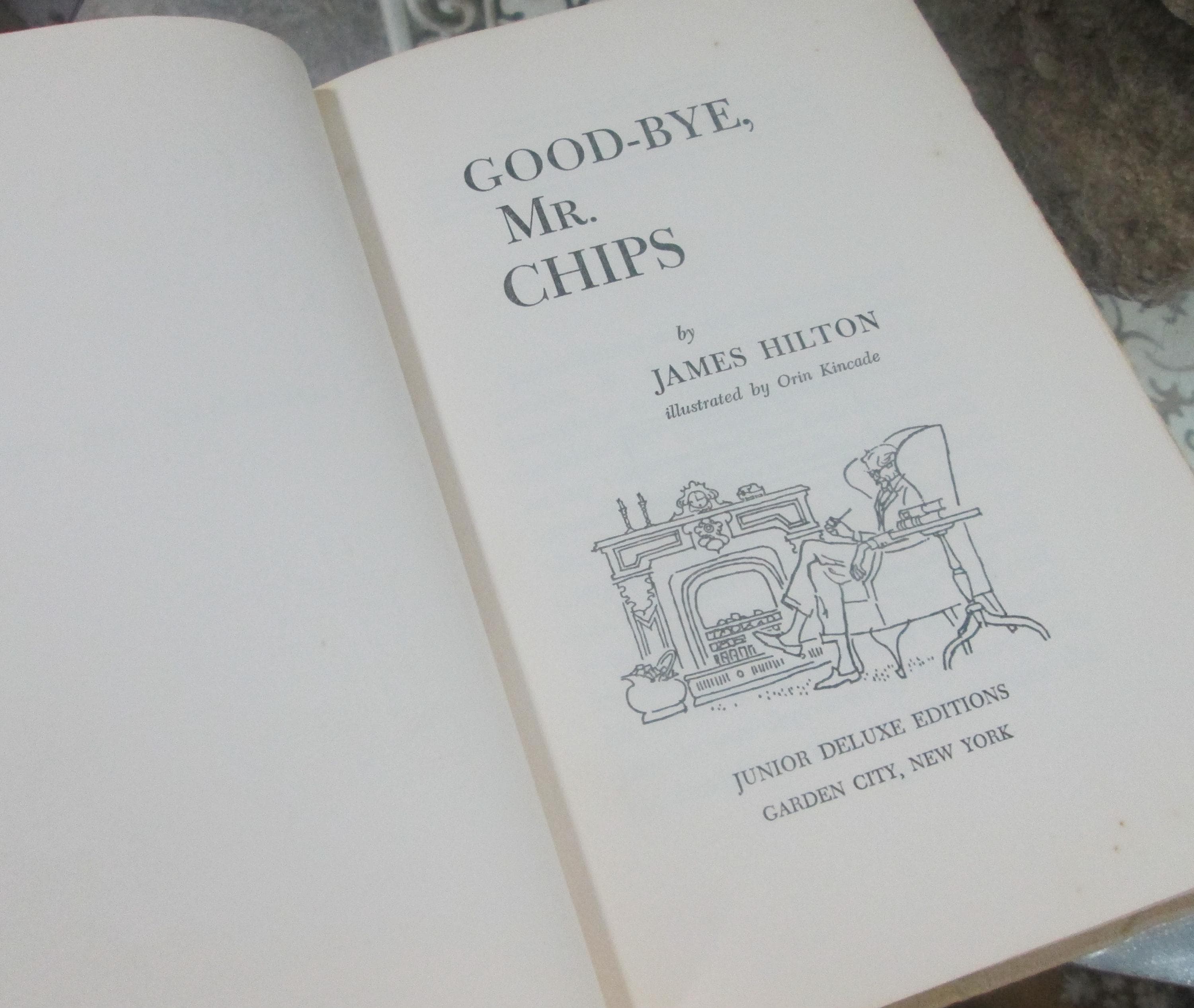 Goodbye, Mr. Chips by James Hilton, Junior Deluxe Edition, 1962, Vintage Book - Thumbnail 3