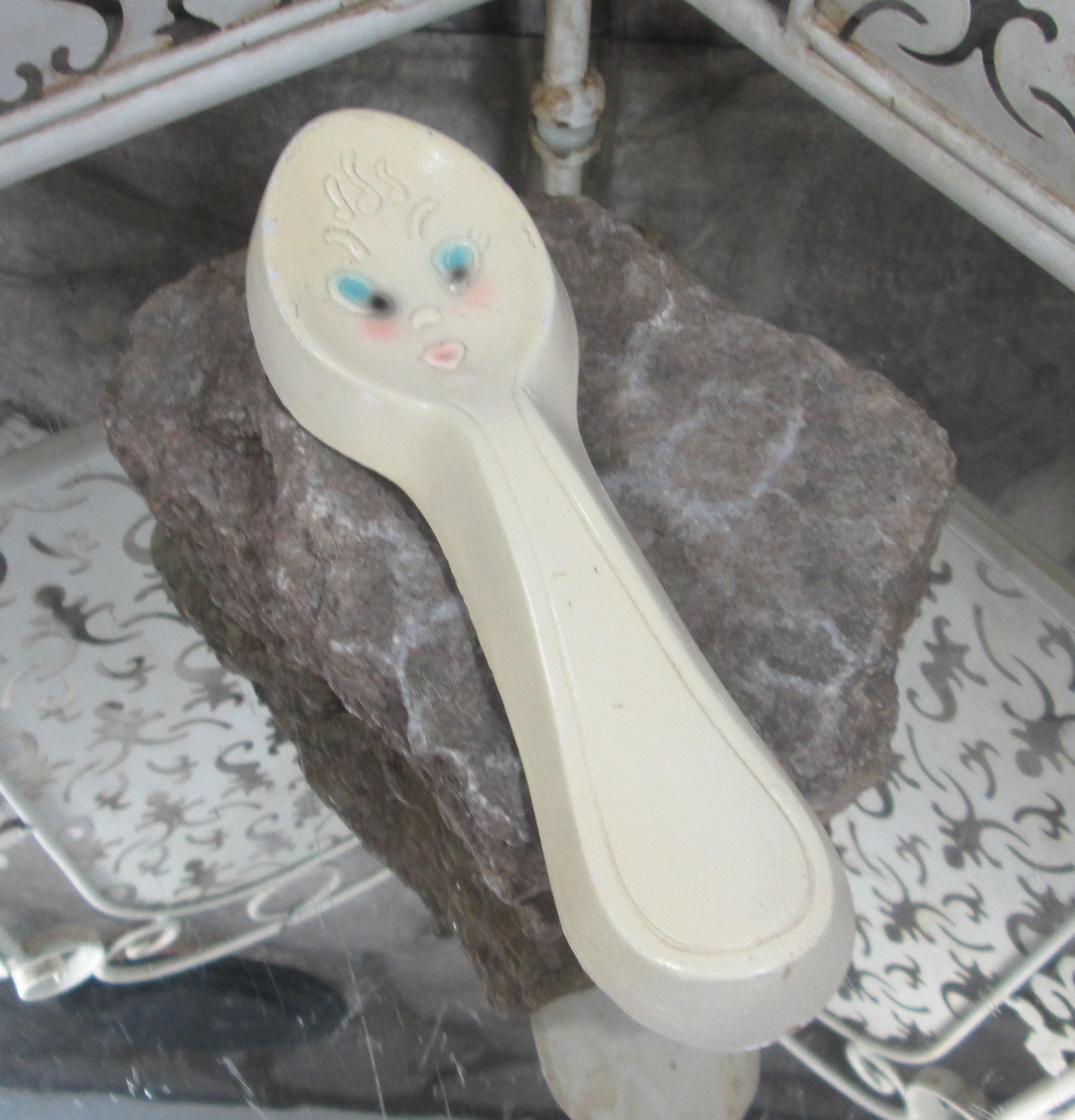 Vintage Chalkware Spoon for Hanging or Spoon Rest