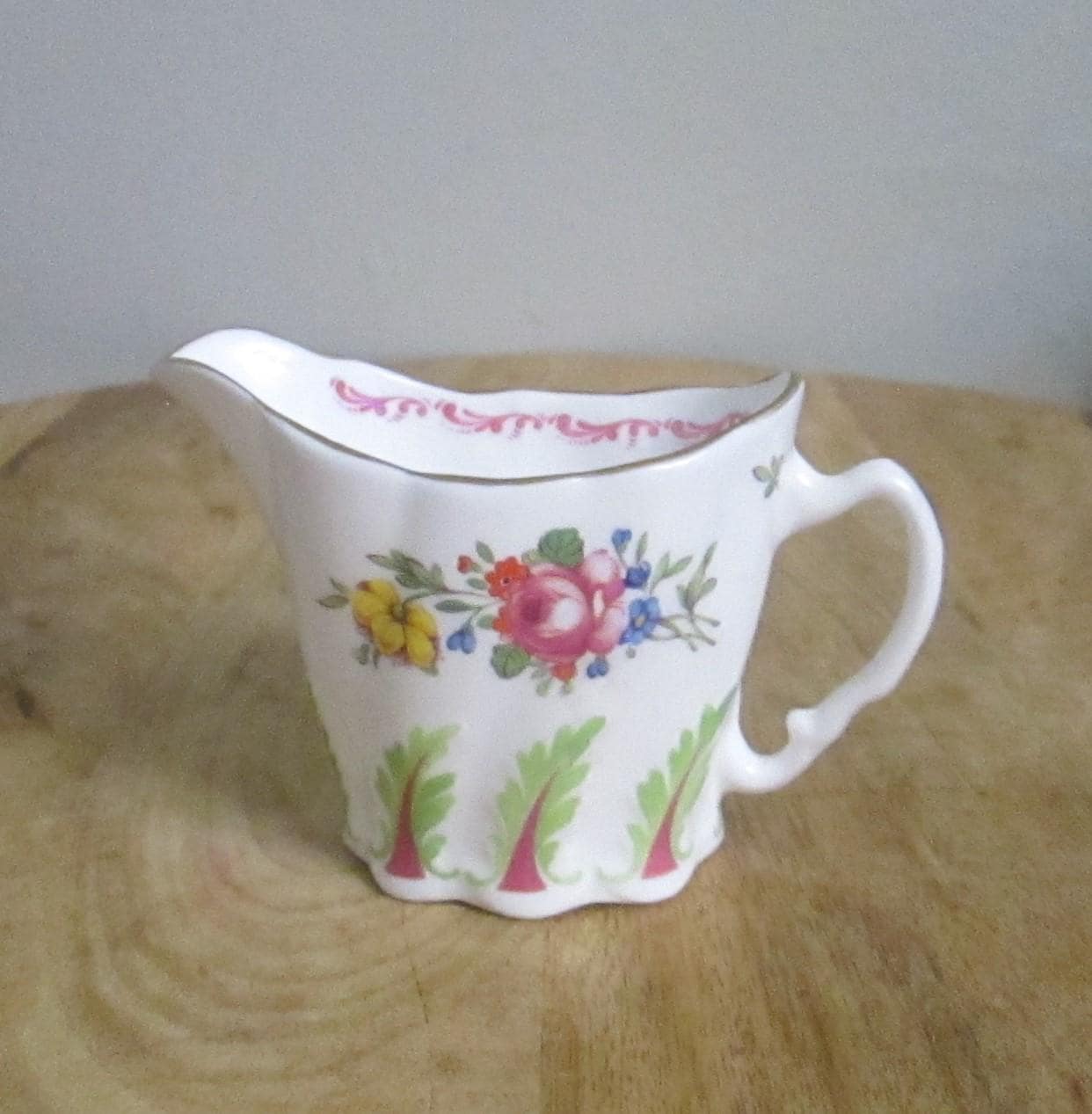 Vintage Royal Worchester Dr. Wall Sprays 250th Anniversary Creamer