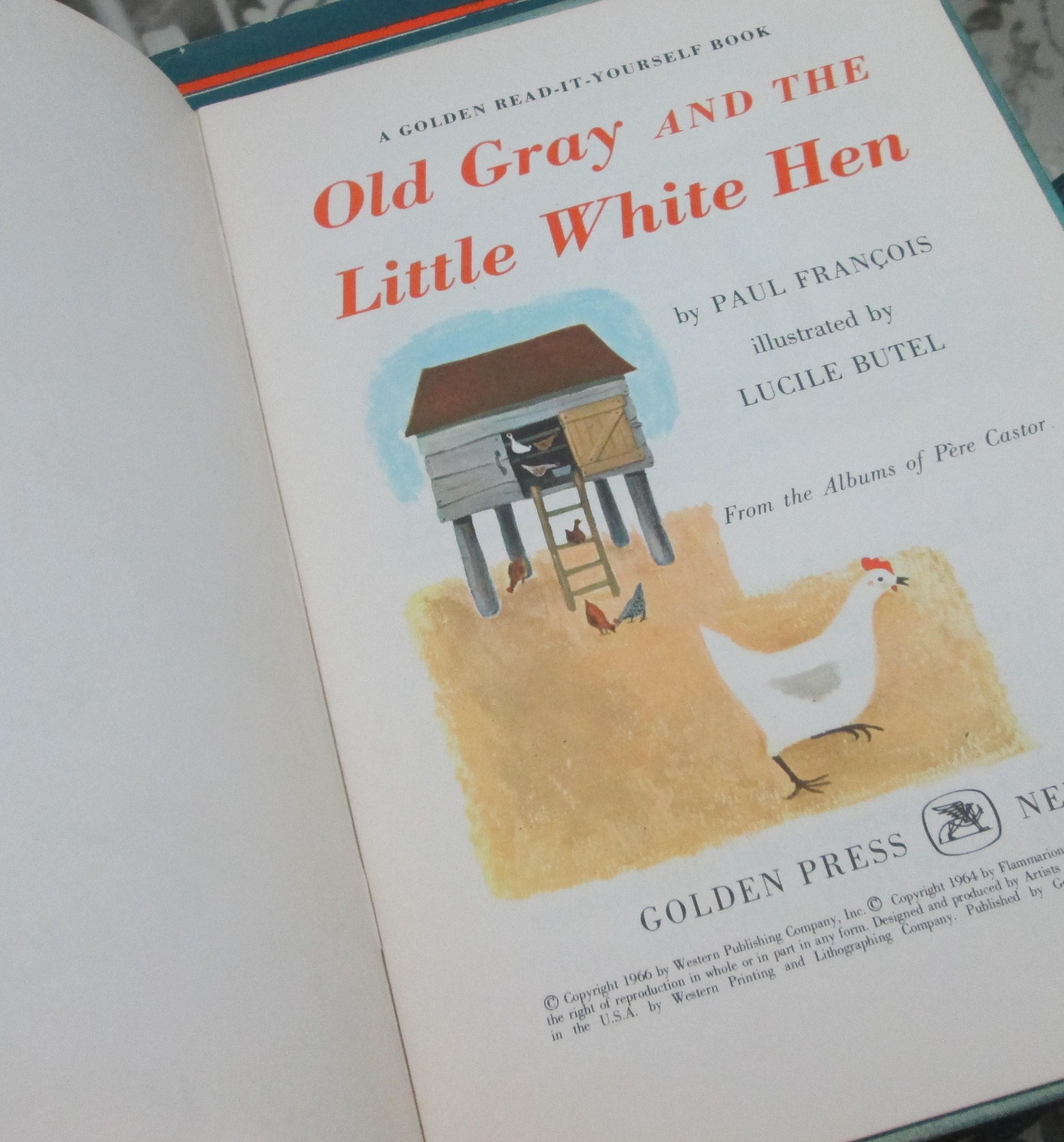 Golden Book Old Gray and the Little White Hen, 1966 - Thumbnail 4