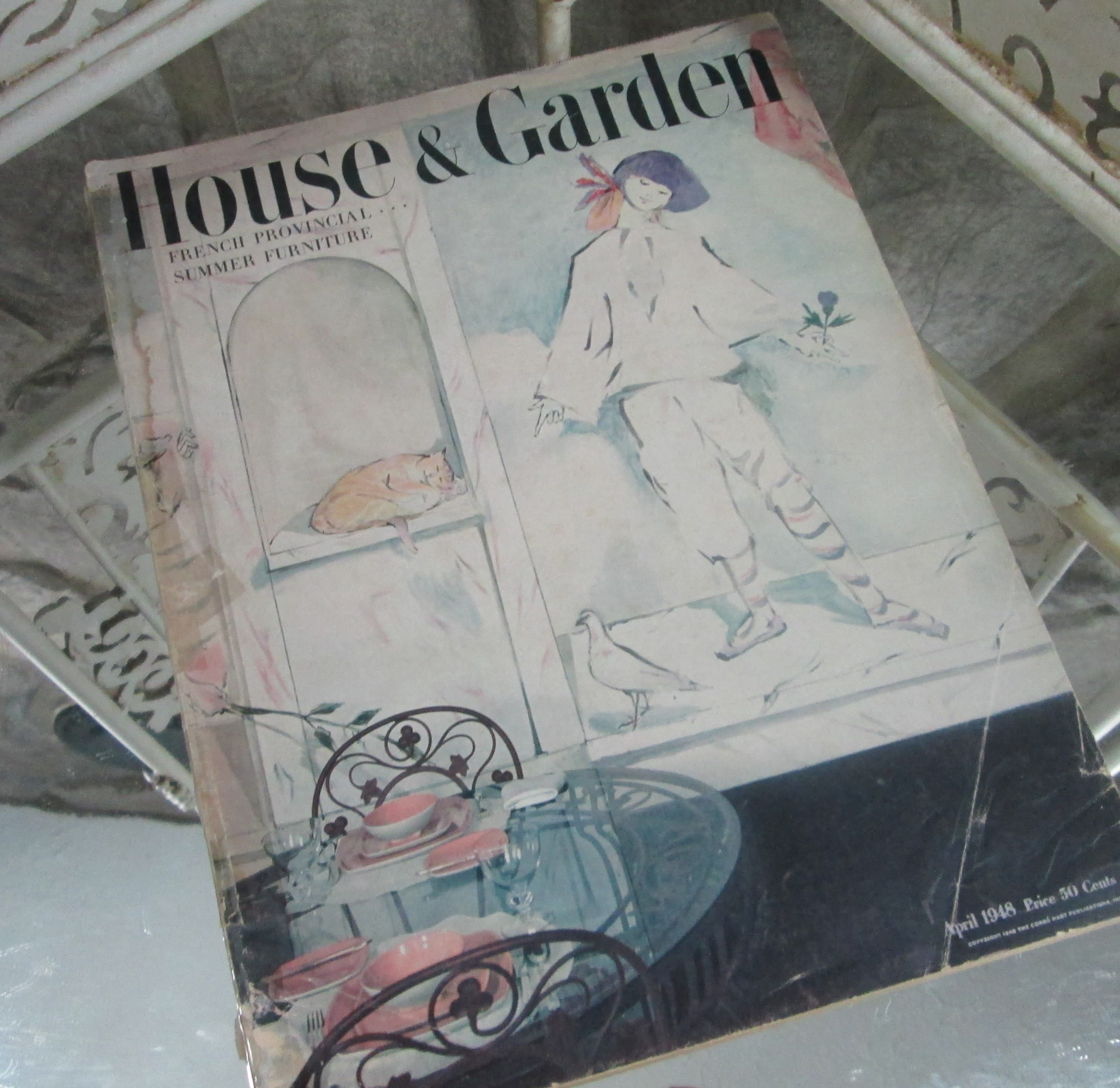 Vintage 1948 House & Garden Magazine
