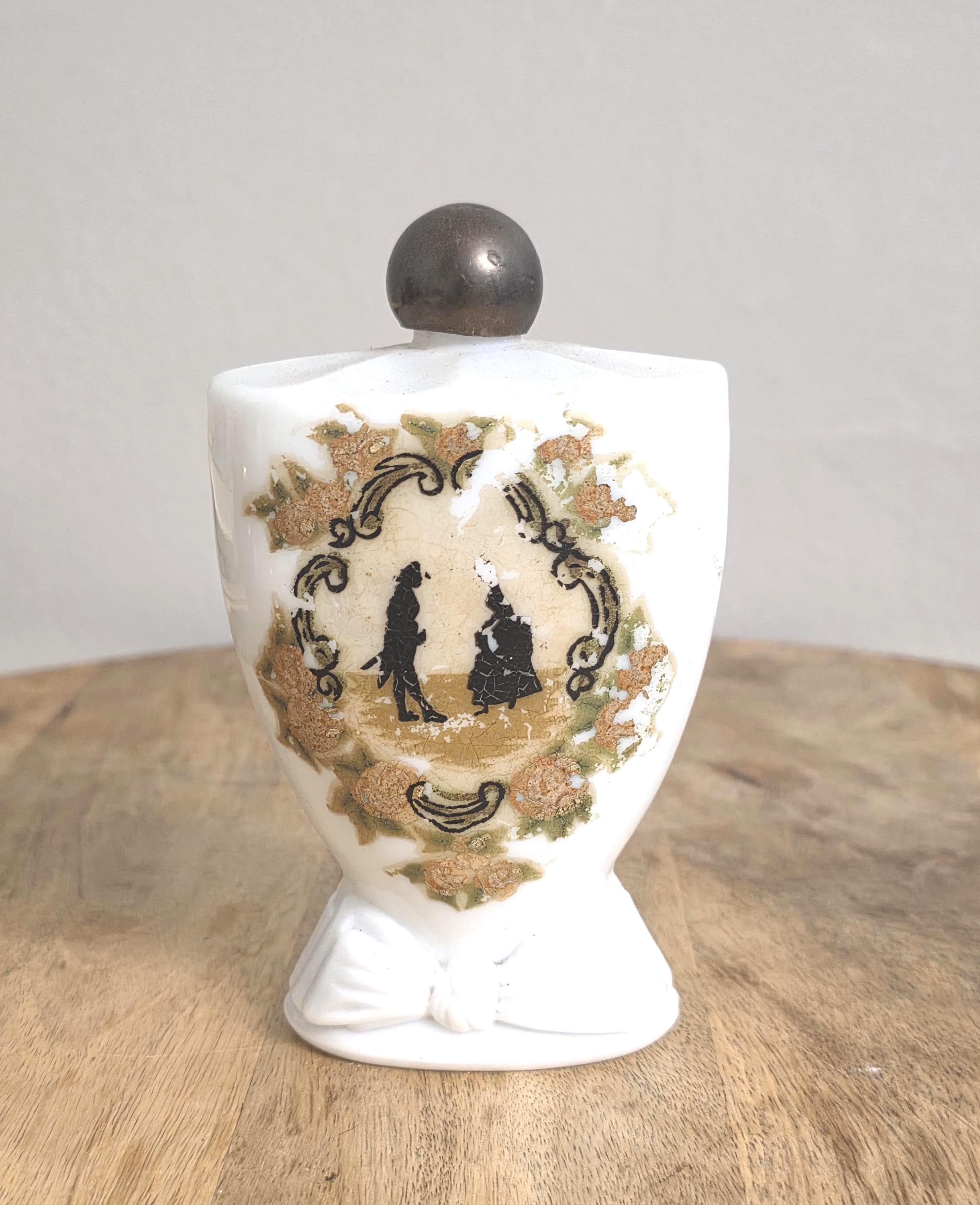 Vintage Coquette Cologne Milk Glas Bottle