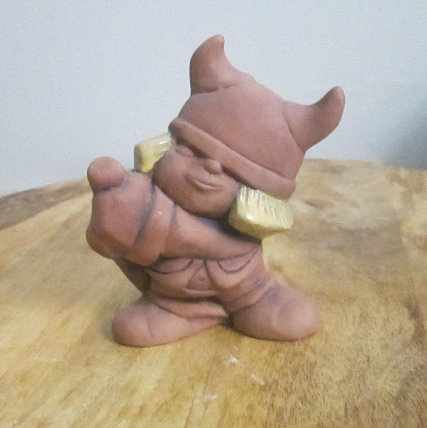 Vintage Jie Gantofta Sweden Anita Nyland Design Pottery Viking Figurine