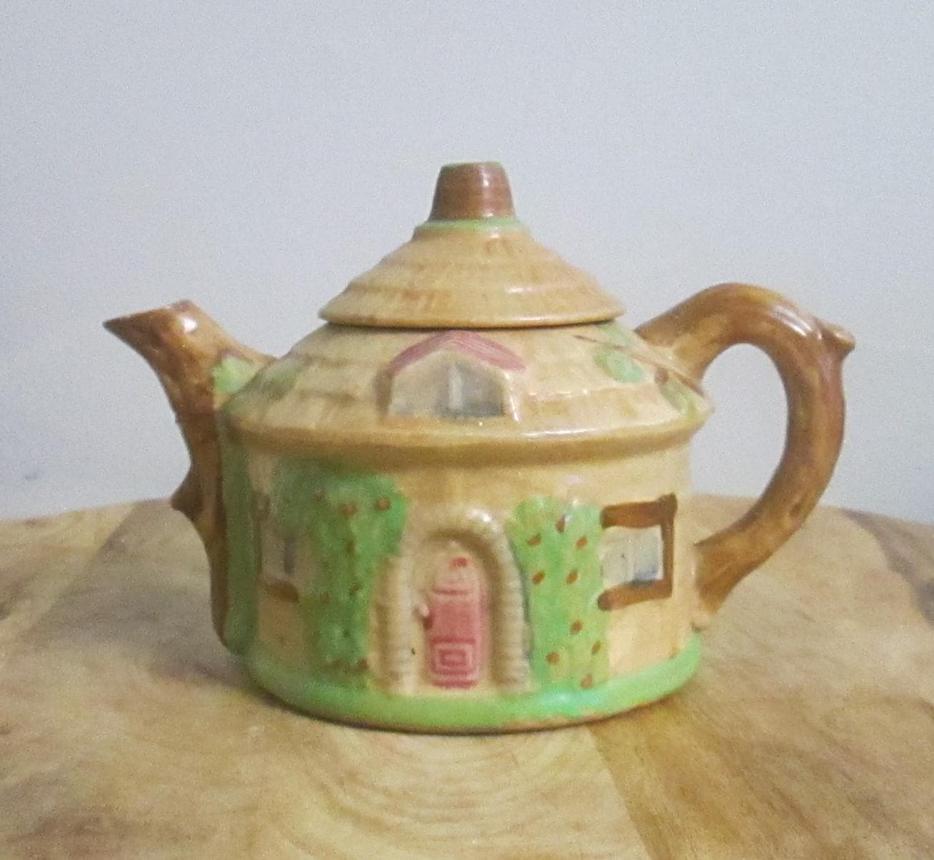 Vintage Japanese Cottage Form Teapot