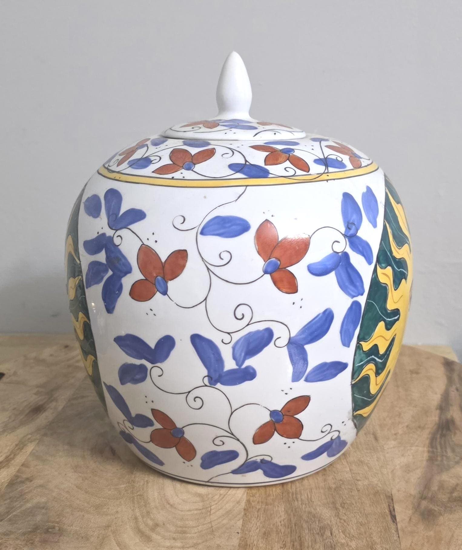 Vintage Sun Design Chinese Ginger Jar - Thumbnail 3